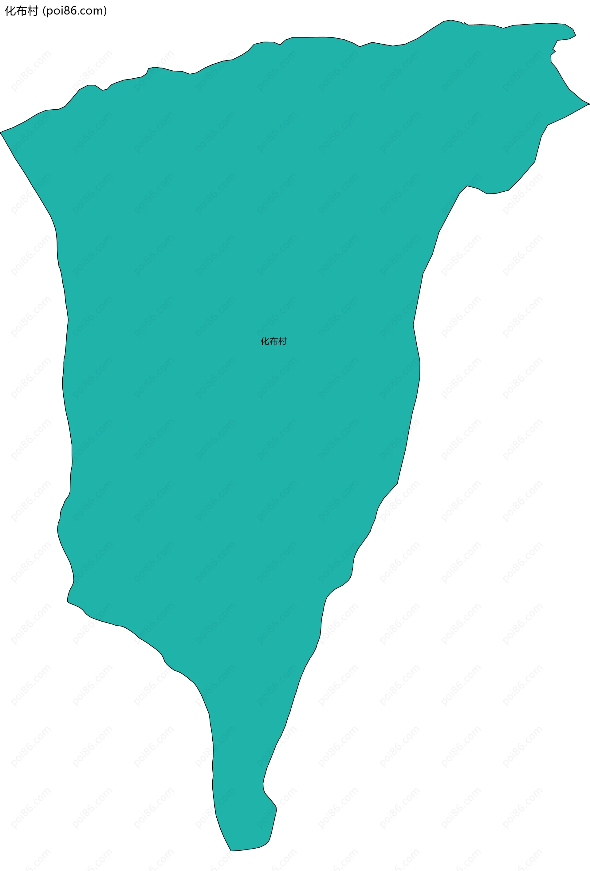 化布村边界地图