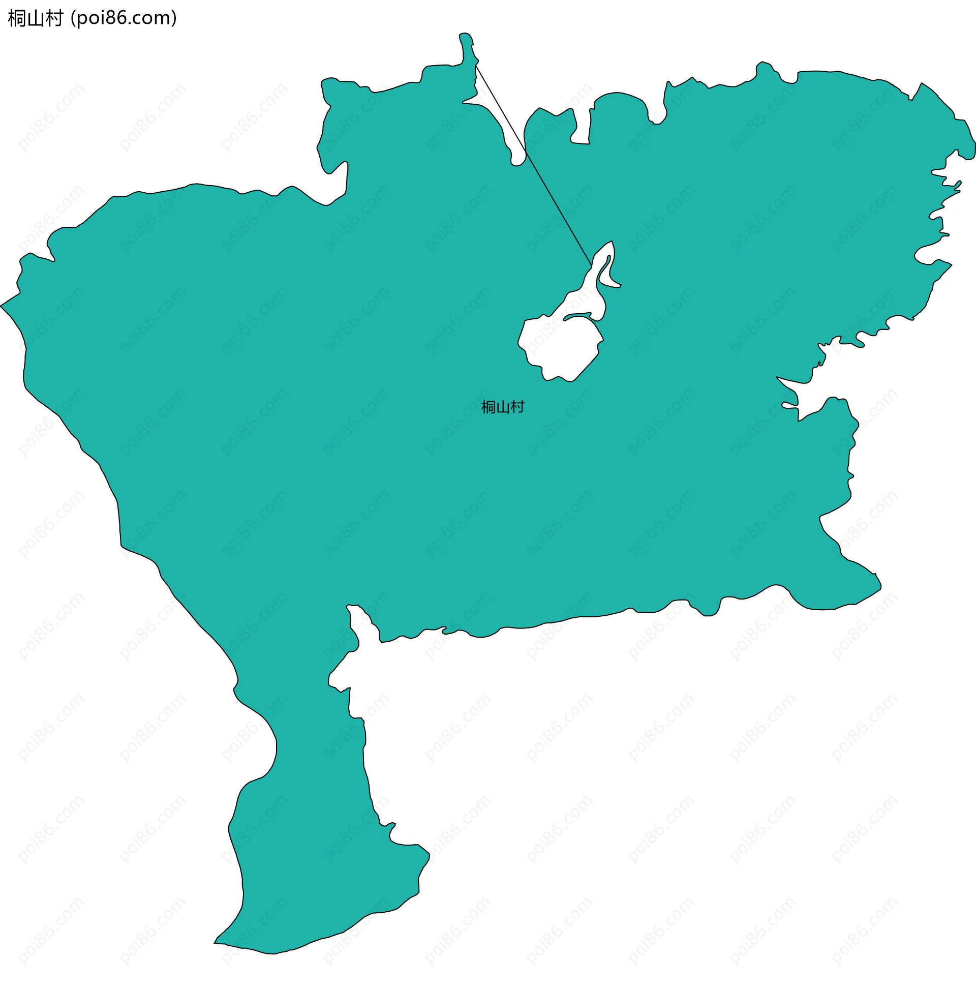 桐山村边界地图