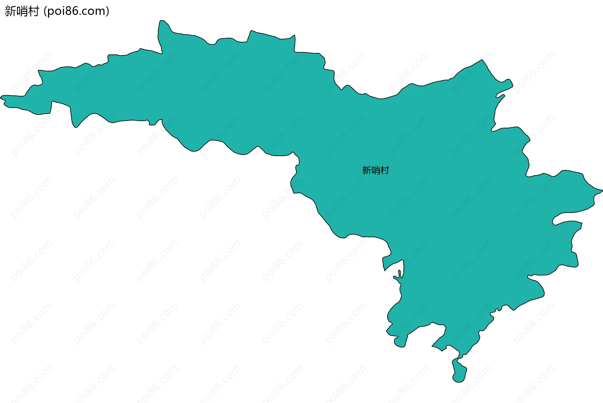 新哨村边界地图