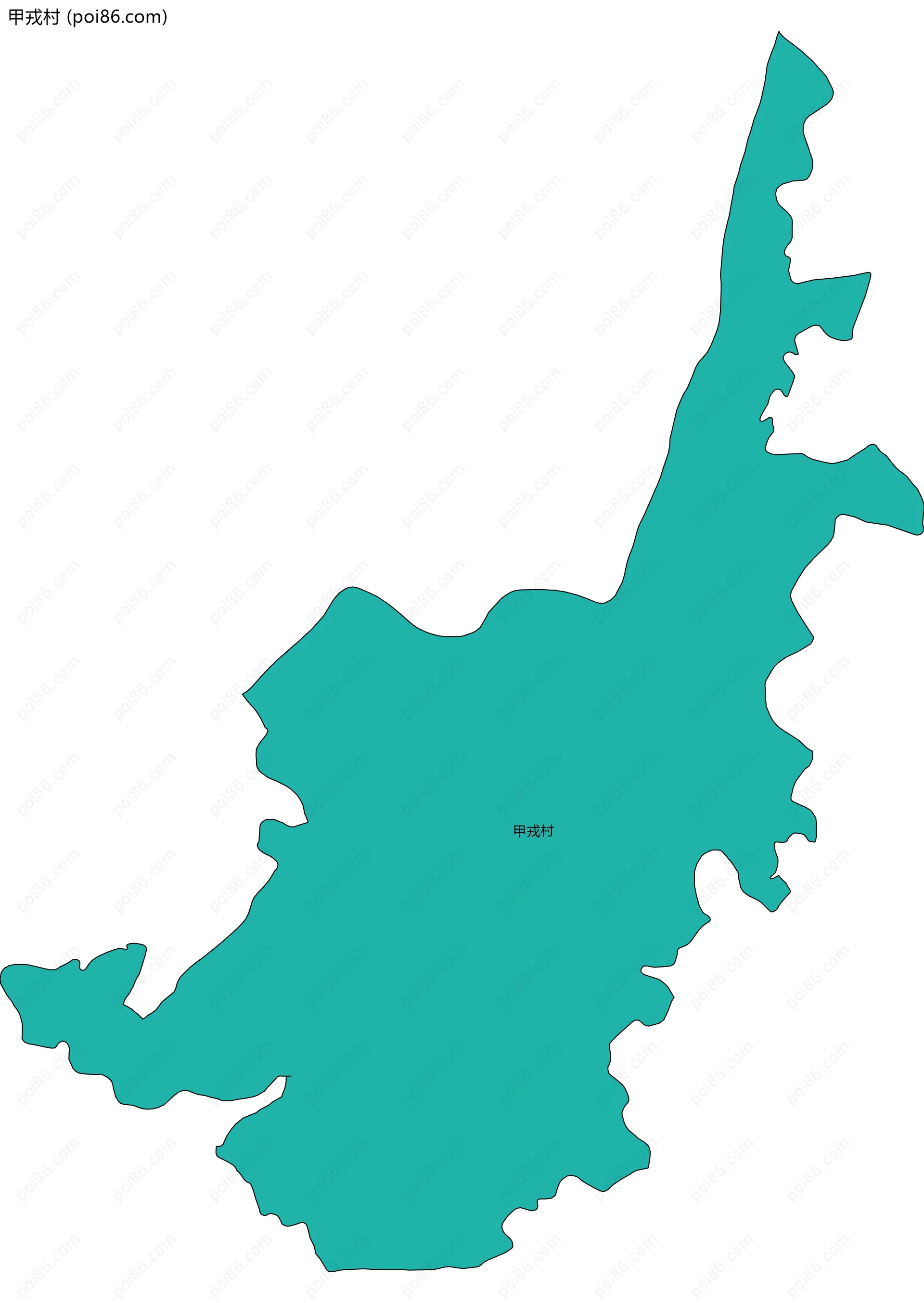 甲戎村边界地图
