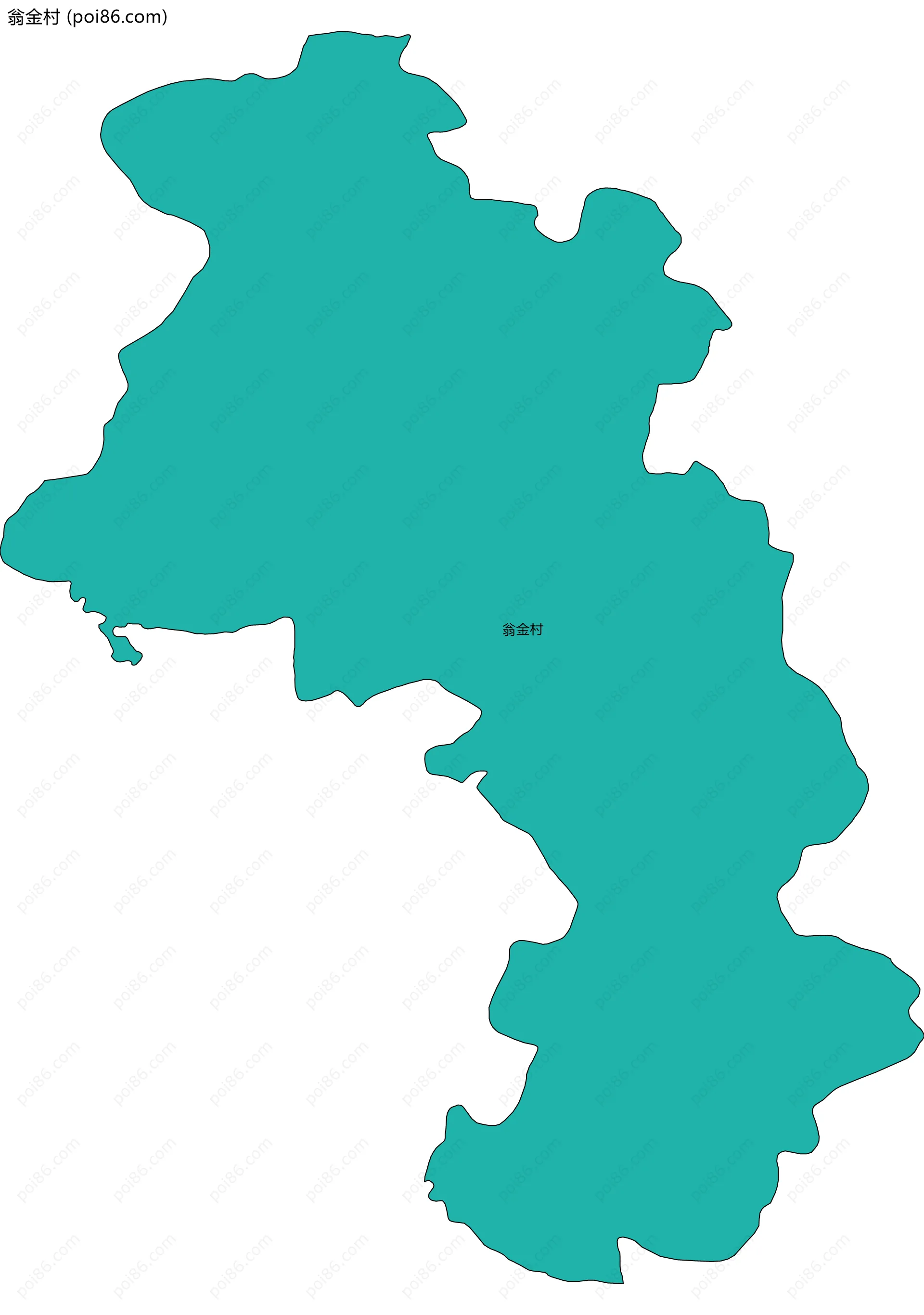 翁金村边界地图