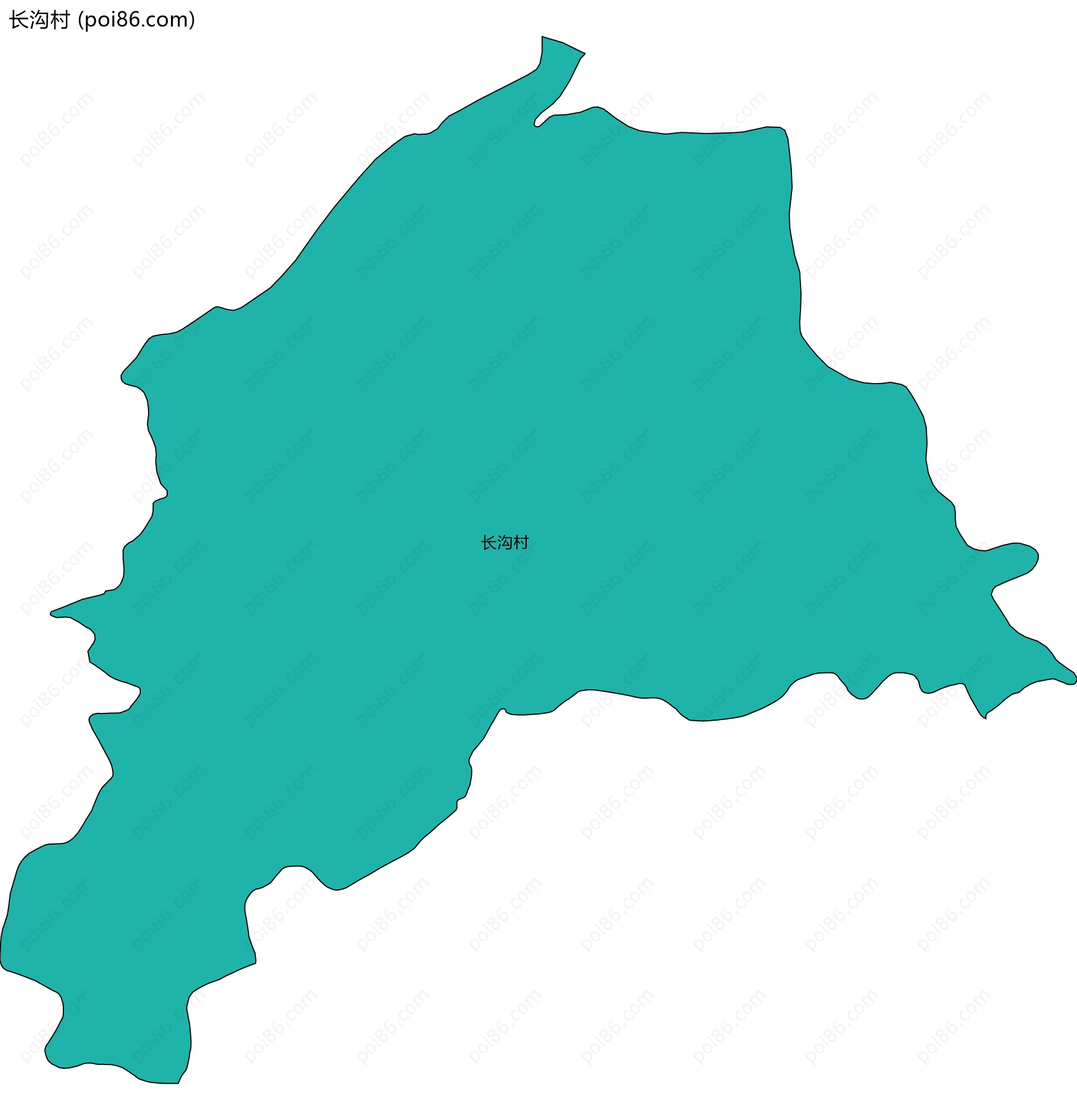 长沟村边界地图