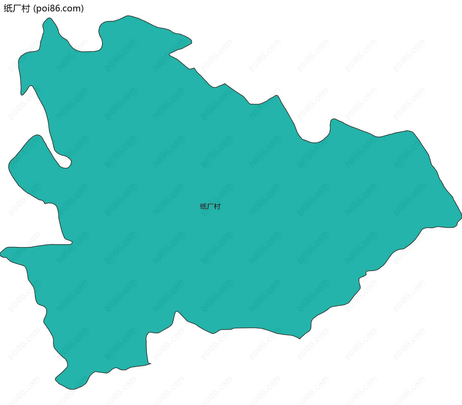 纸厂村边界地图