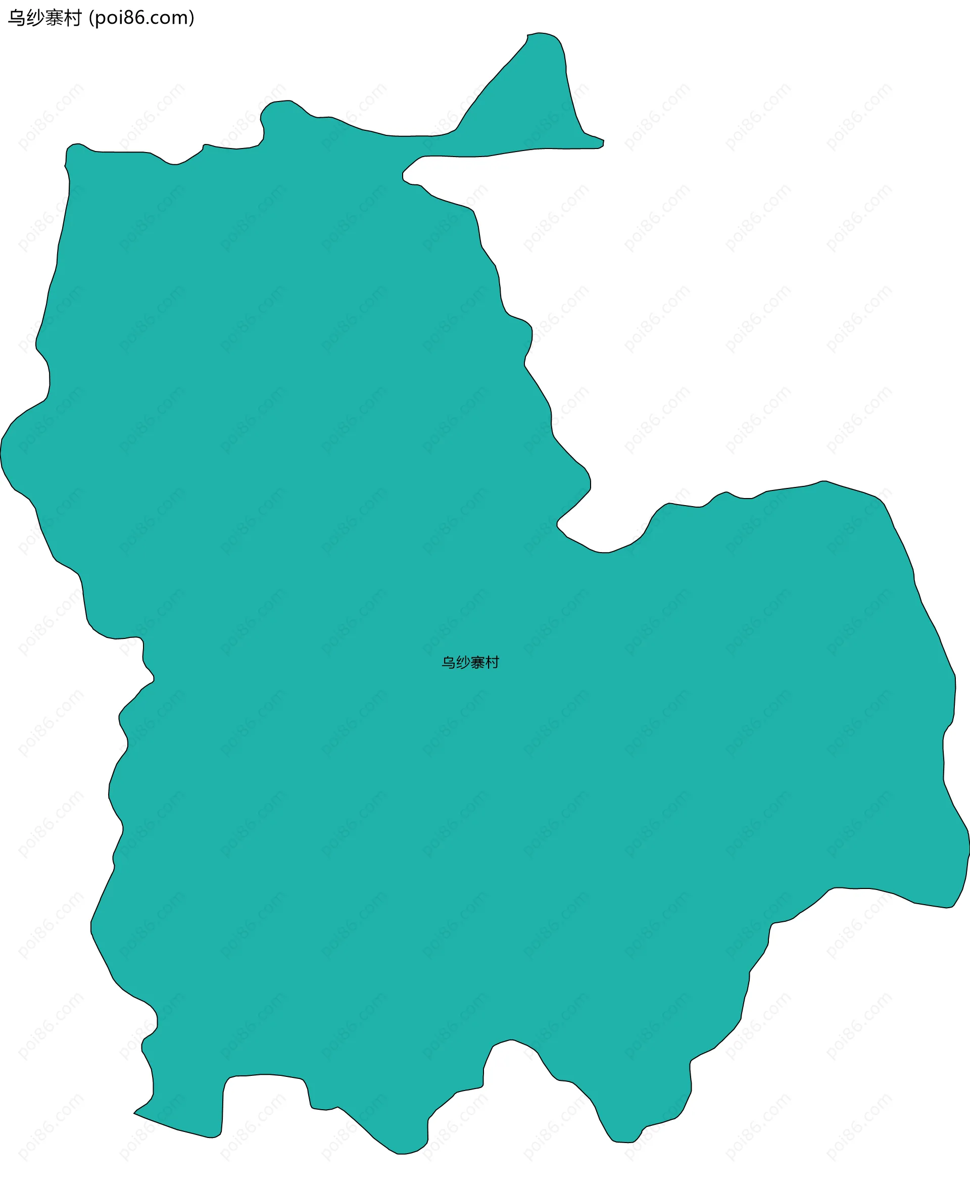 乌纱寨村边界地图