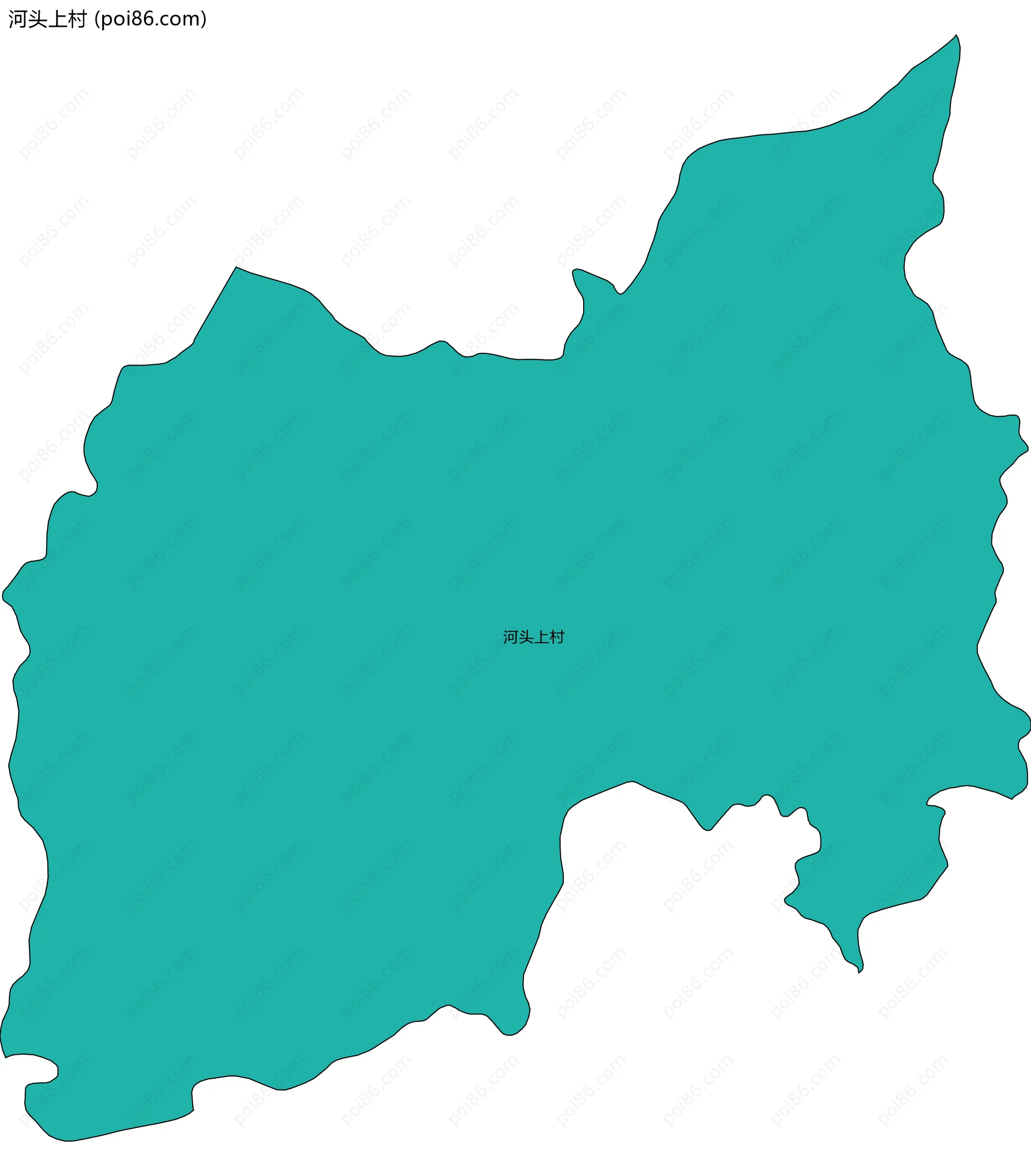 河头上村边界地图