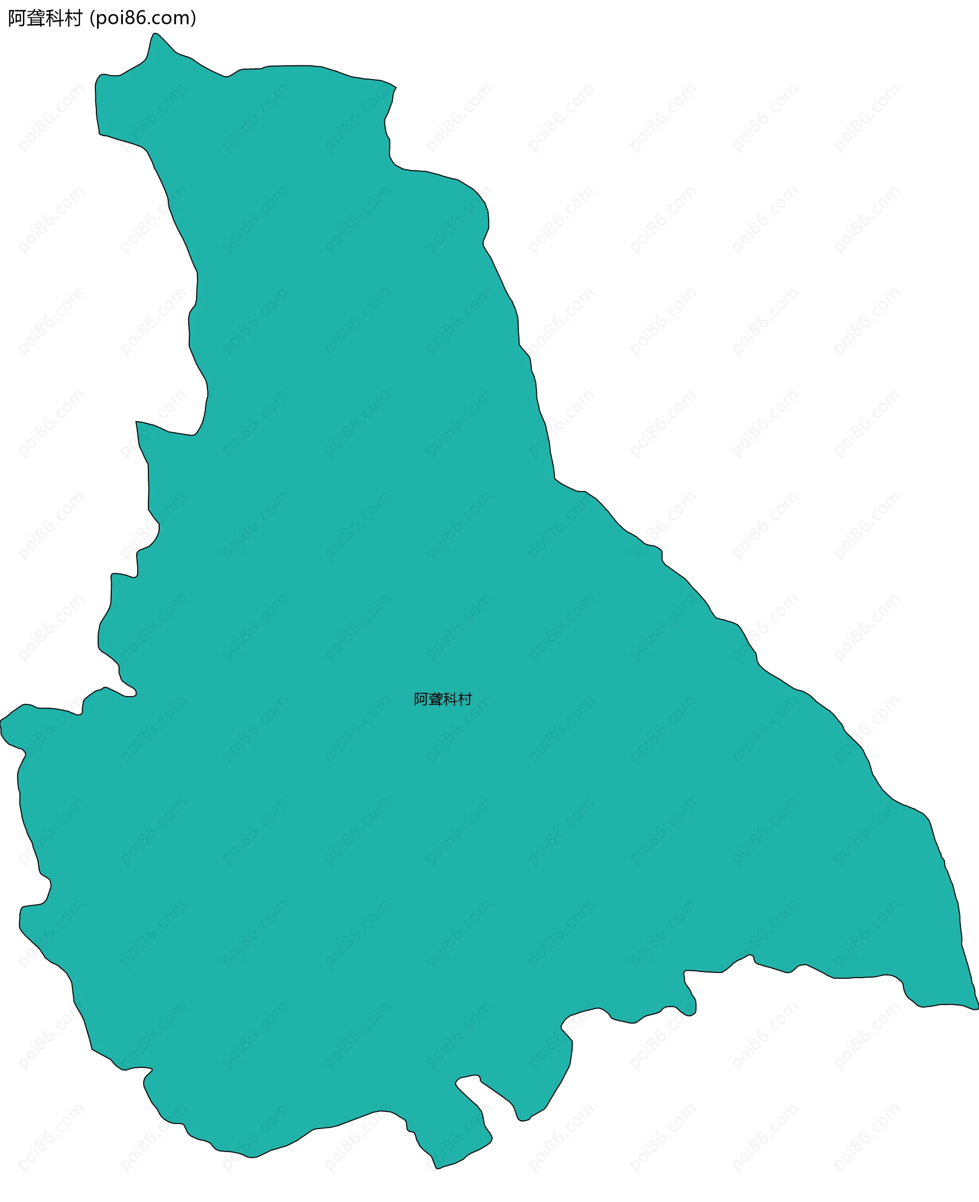 阿聋科村边界地图