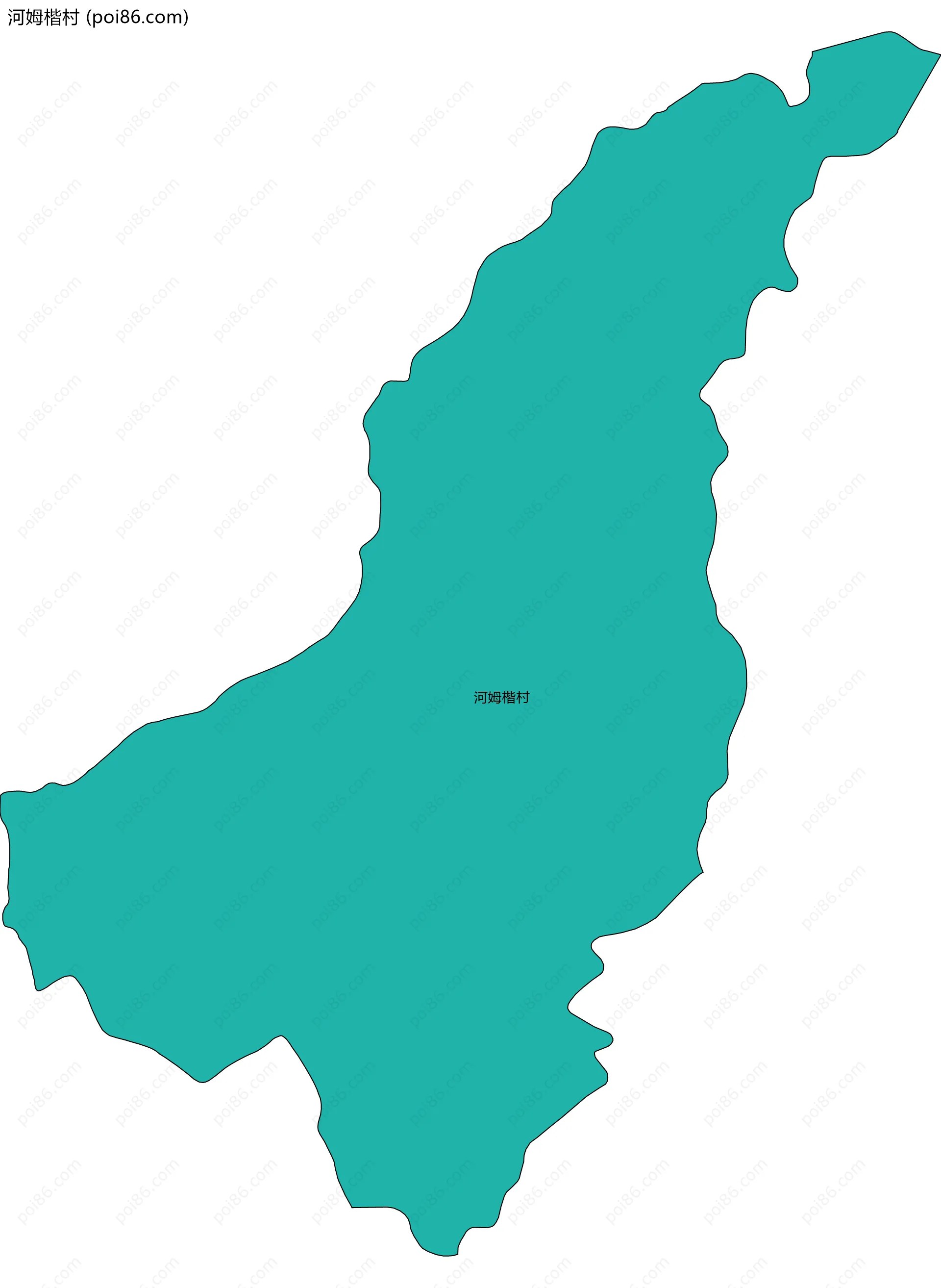 河姆楷村边界地图