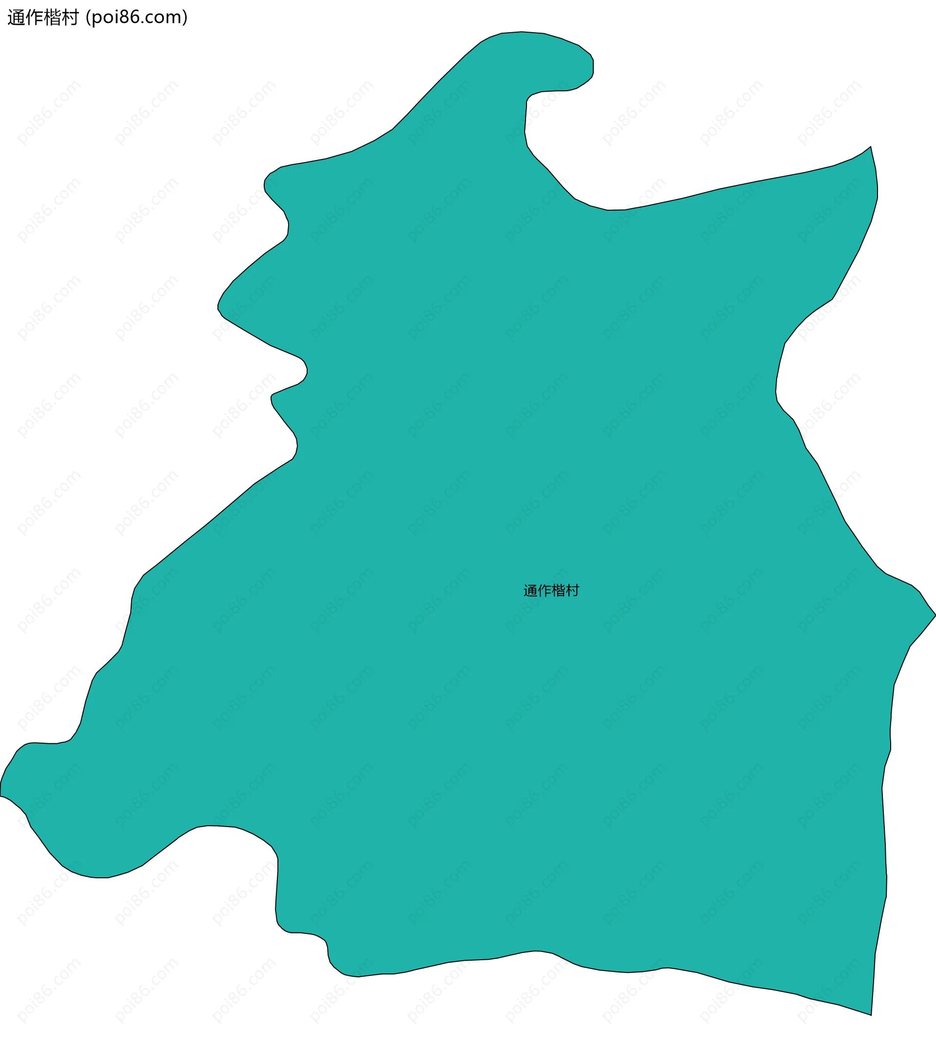 通作楷村边界地图