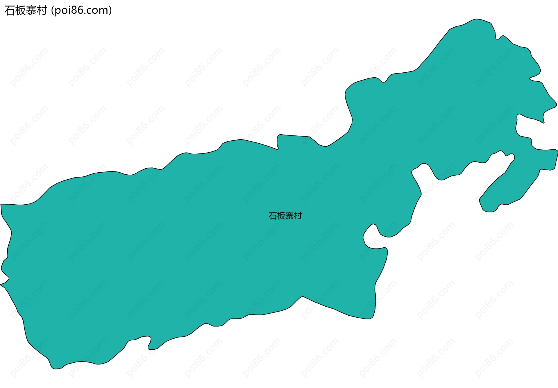 石板寨村边界地图