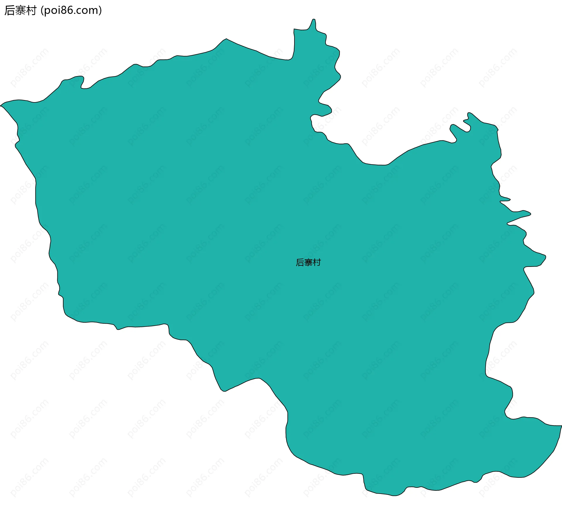 后寨村边界地图