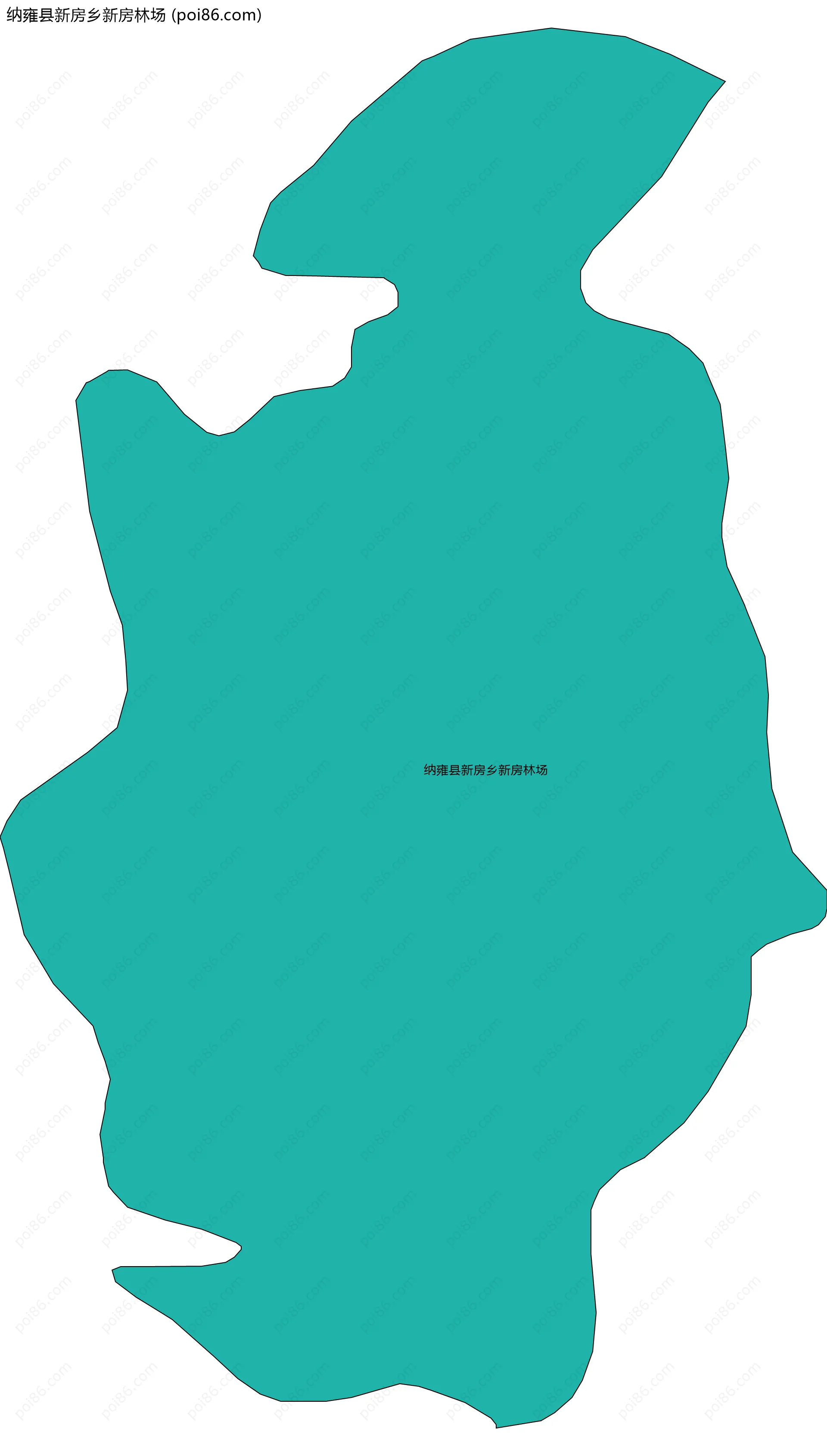 纳雍县新房乡新房林场边界地图