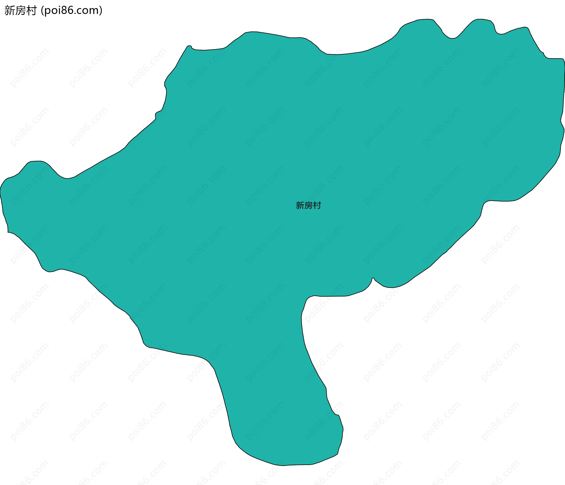 新房村边界地图