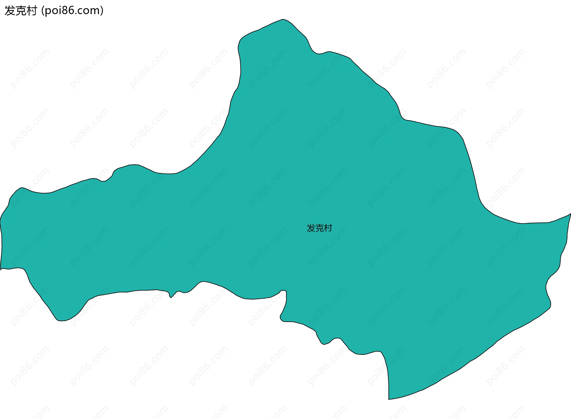 发克村边界地图
