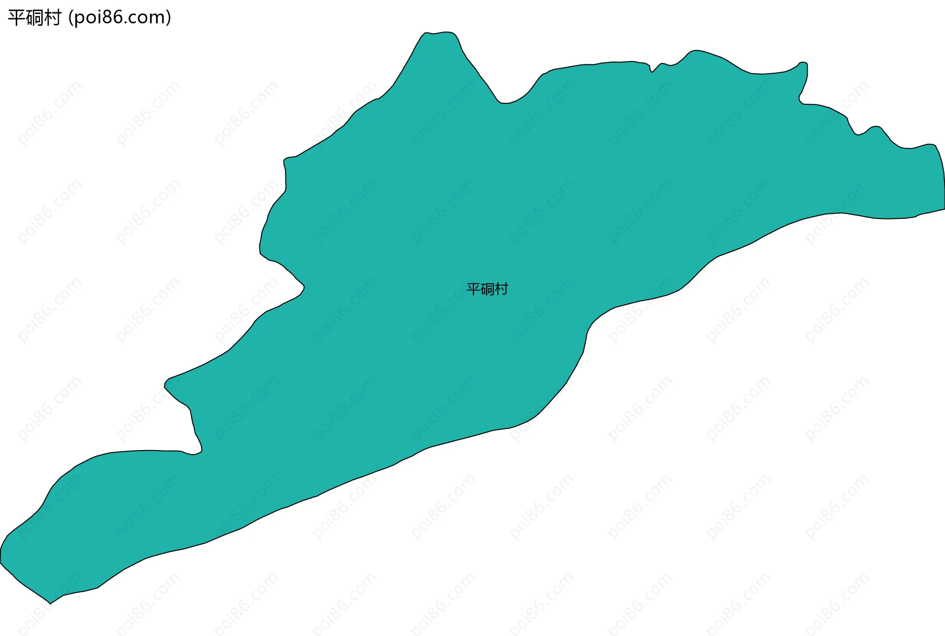 平硐村边界地图