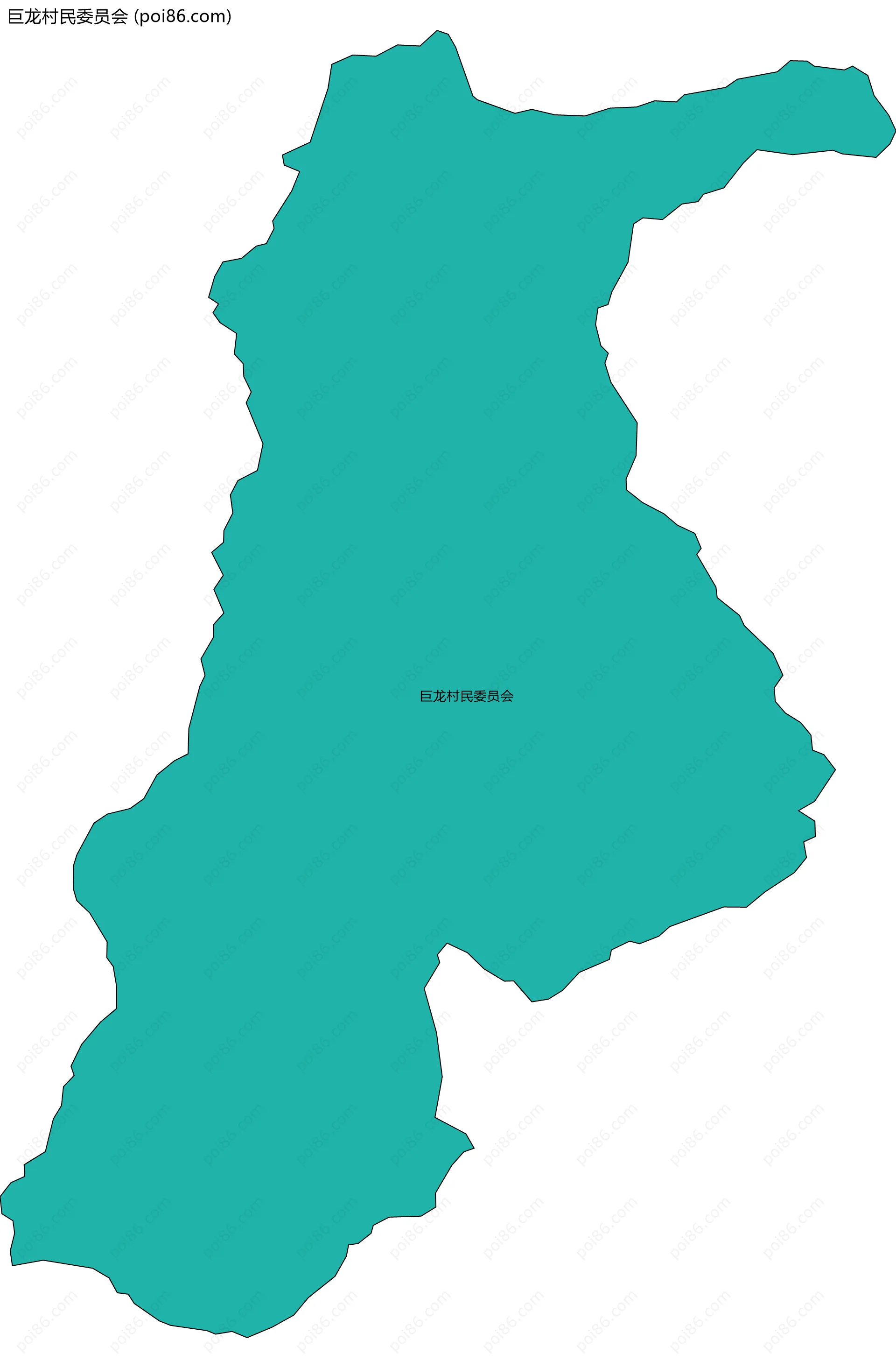 巨龙村民委员会边界地图