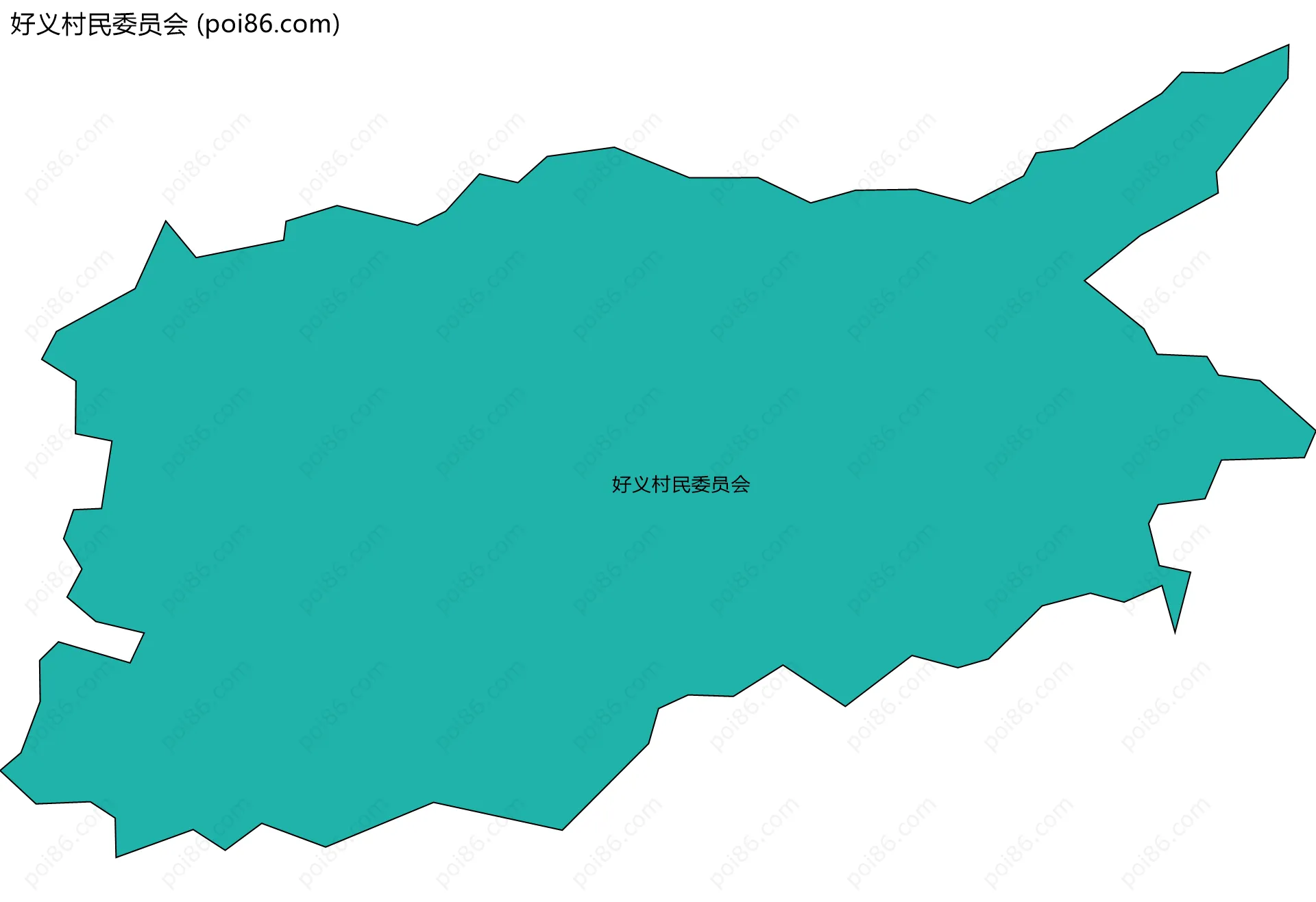 好义村民委员会边界地图