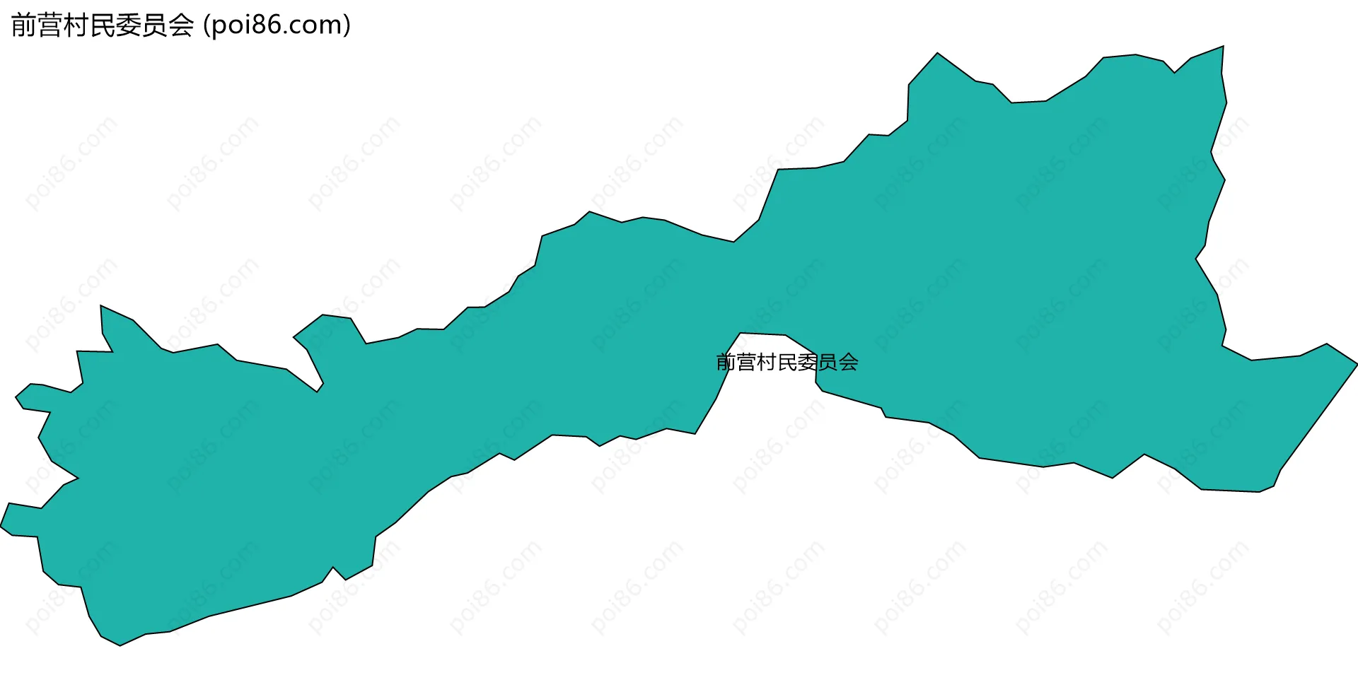 前营村民委员会边界地图