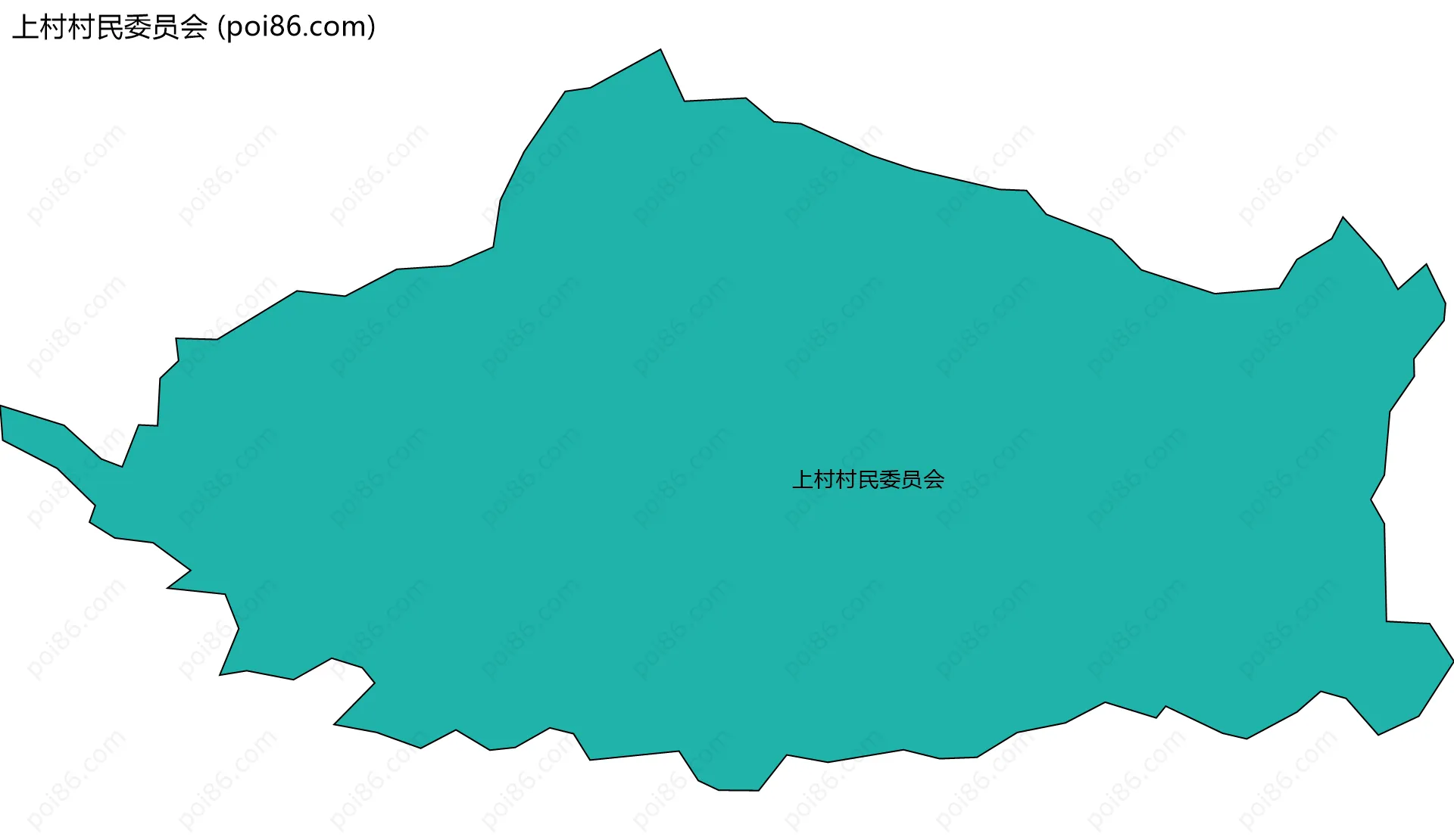上村村民委员会边界地图