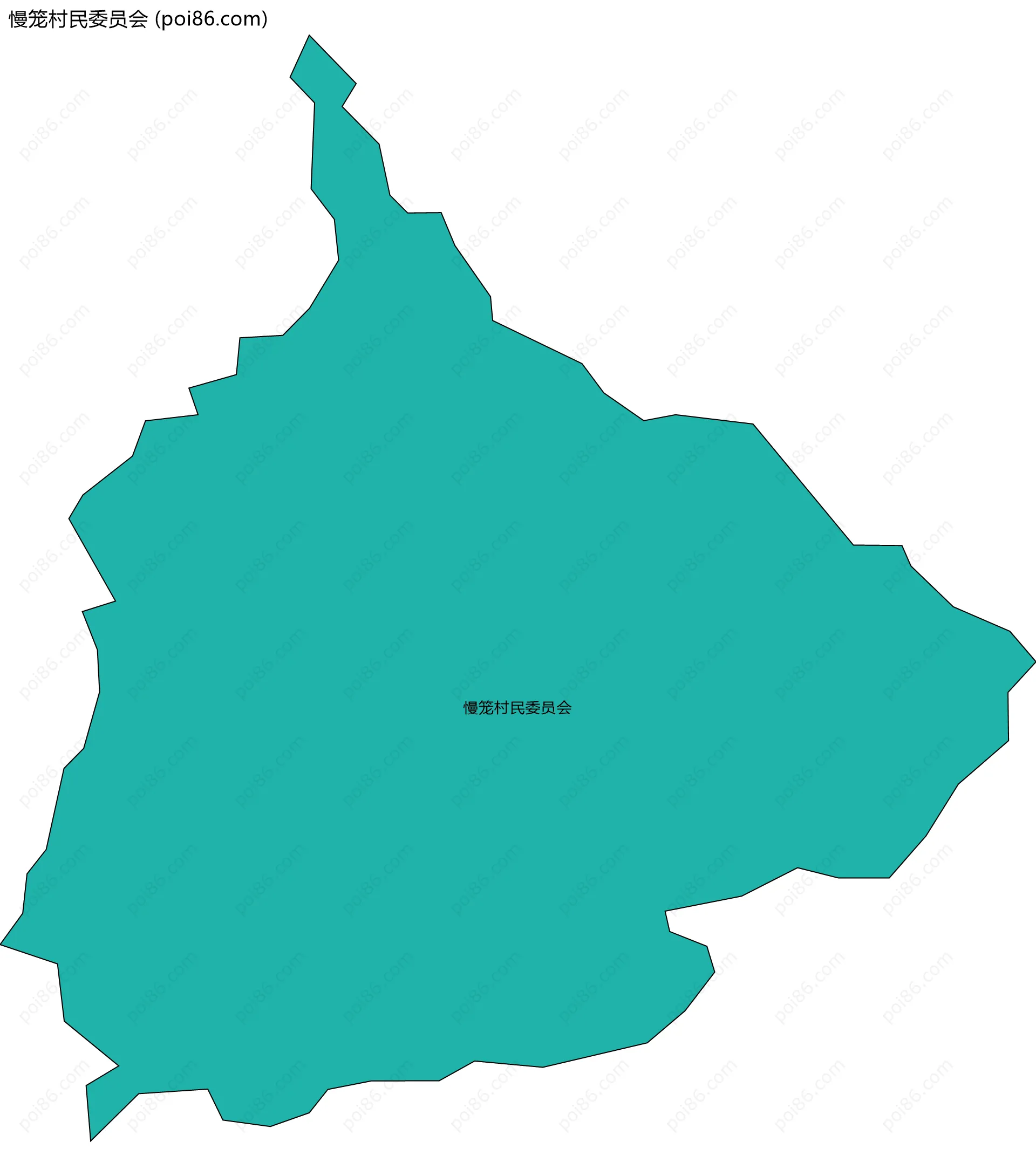 慢笼村民委员会边界地图