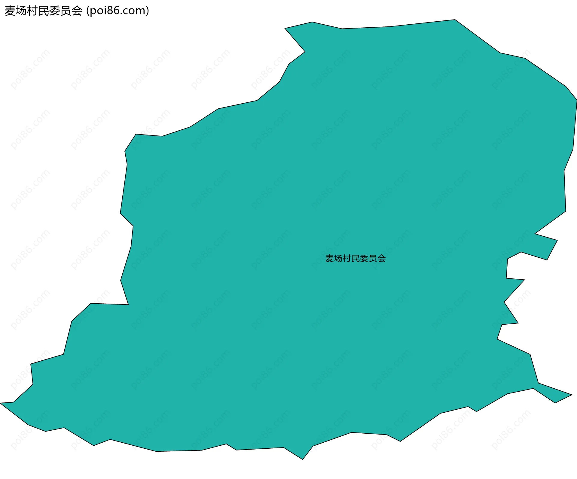 麦场村民委员会边界地图