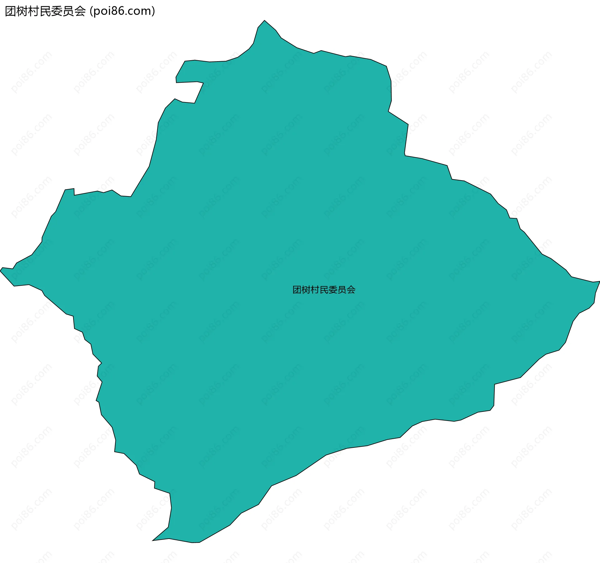 团树村民委员会边界地图
