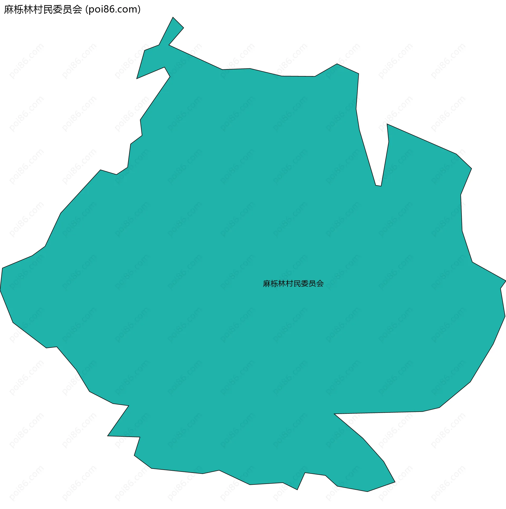 麻栎林村民委员会边界地图