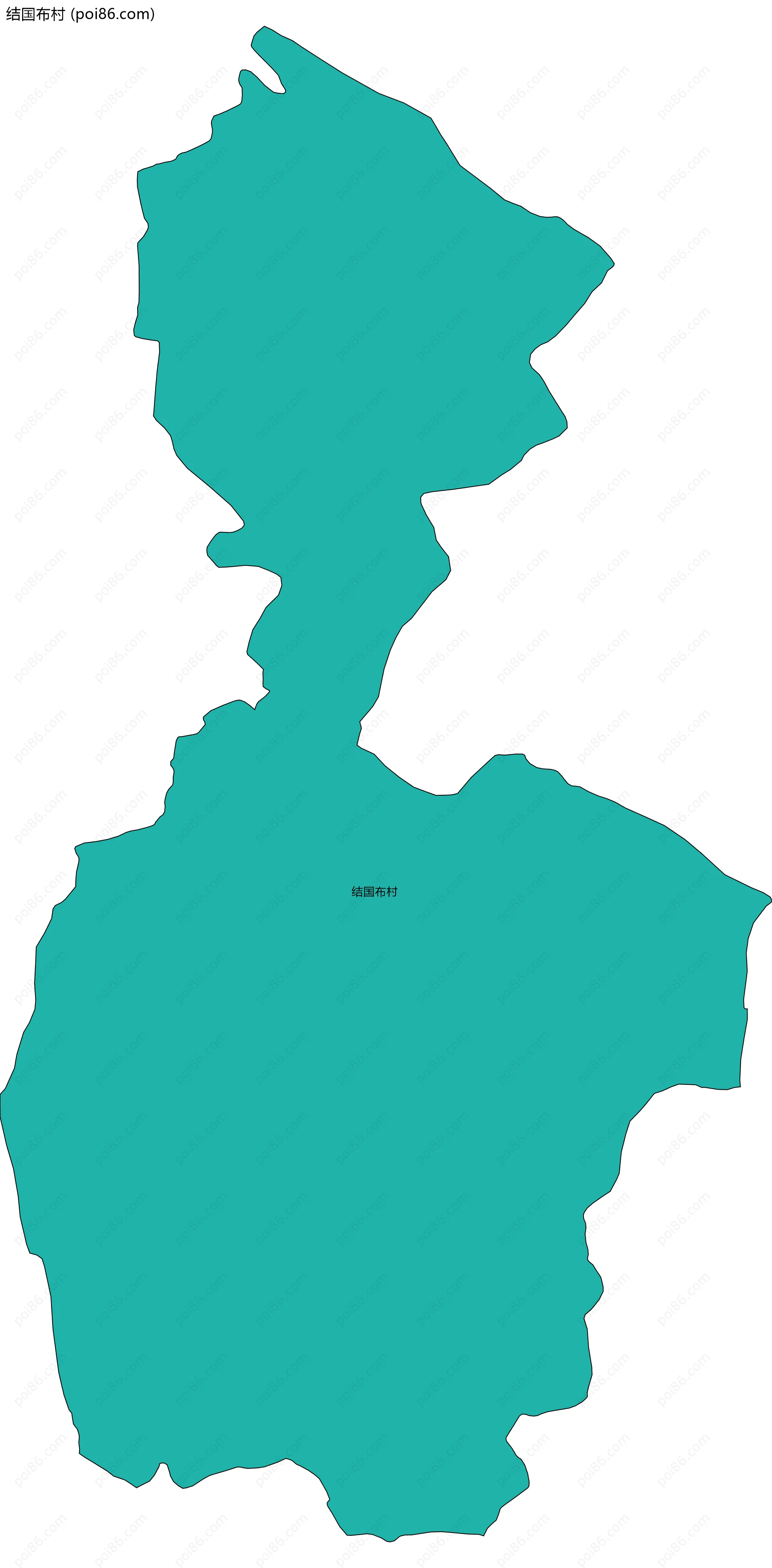 结国布村边界地图