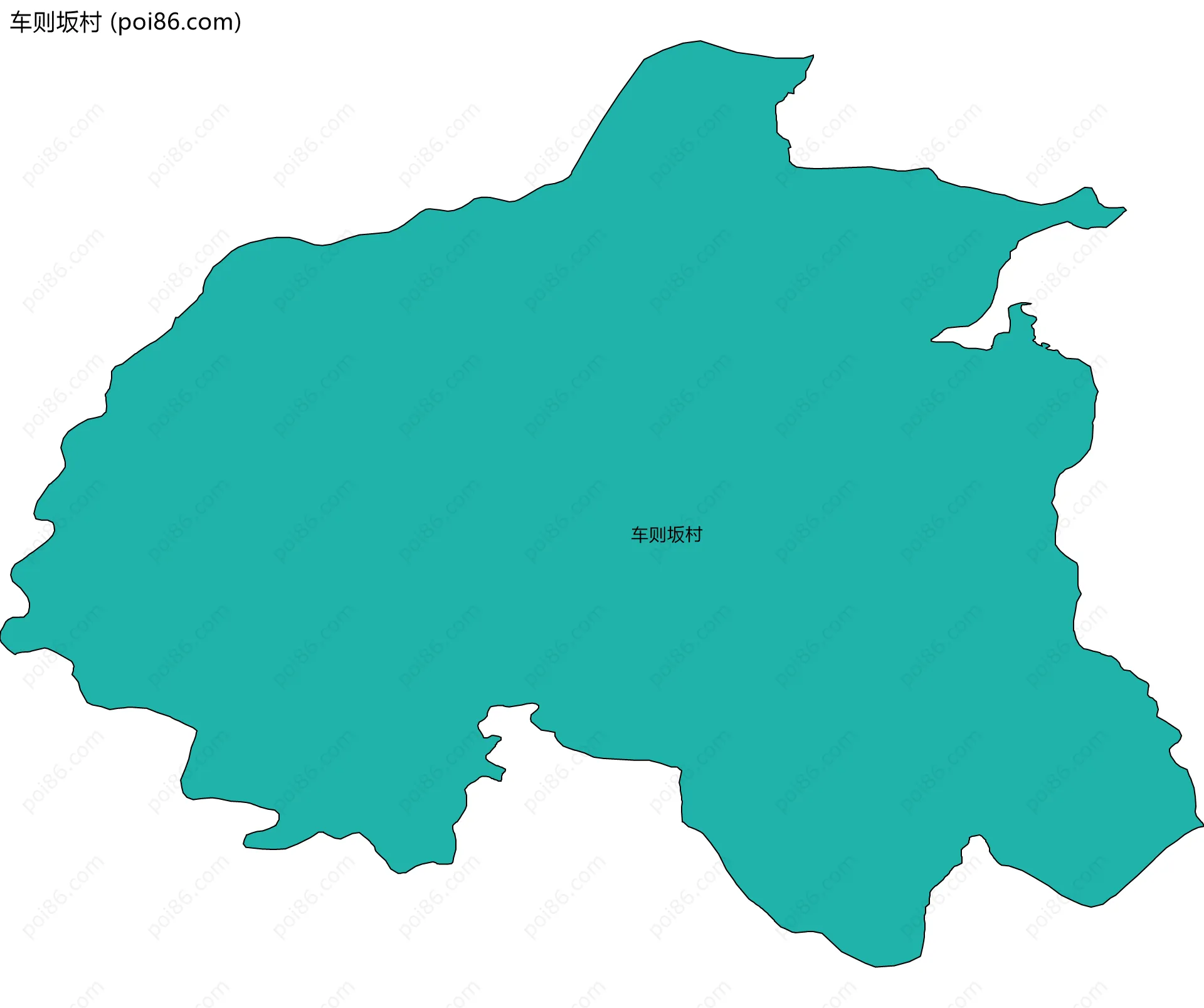 车则坂村边界地图