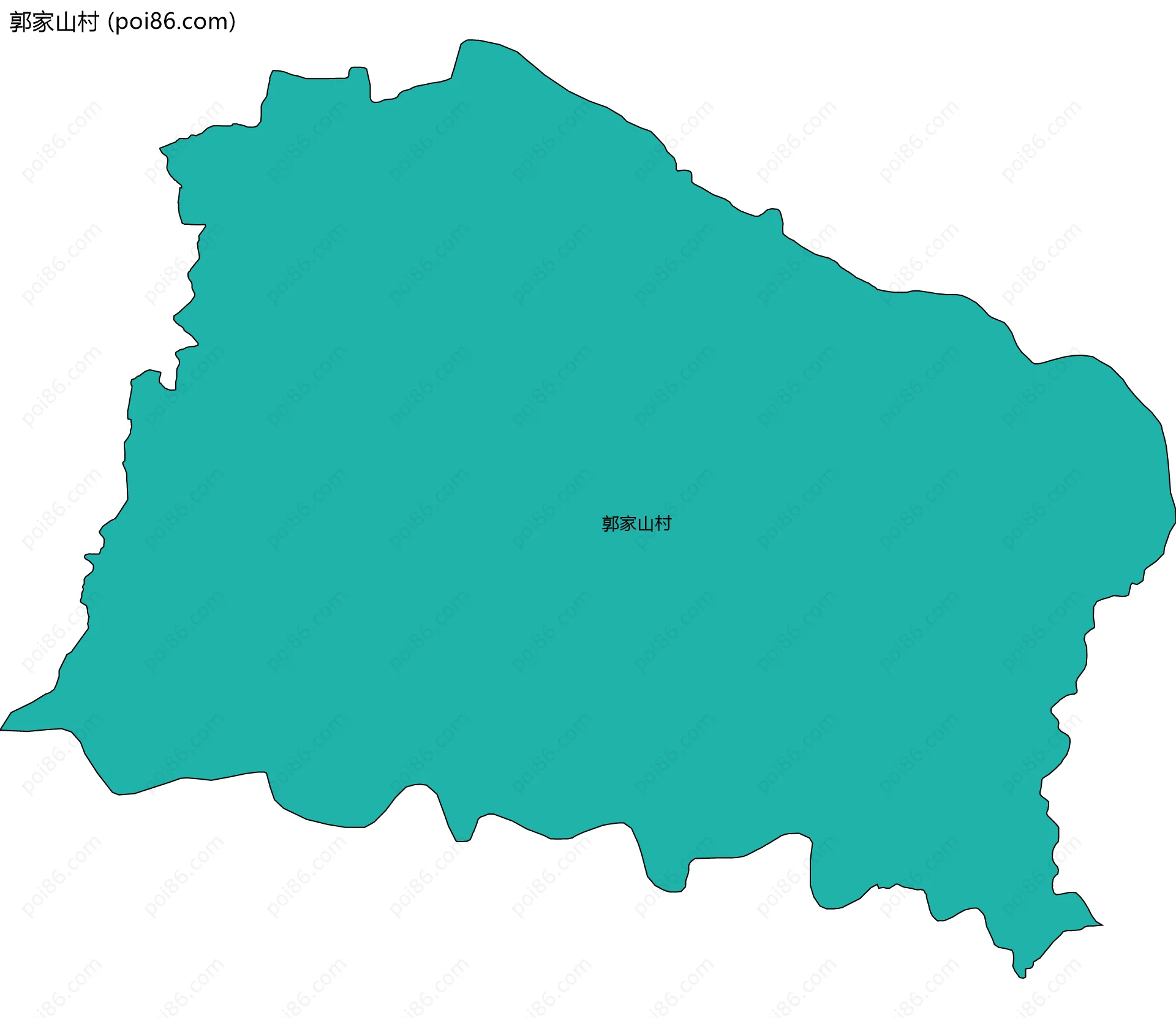 郭家山村边界地图