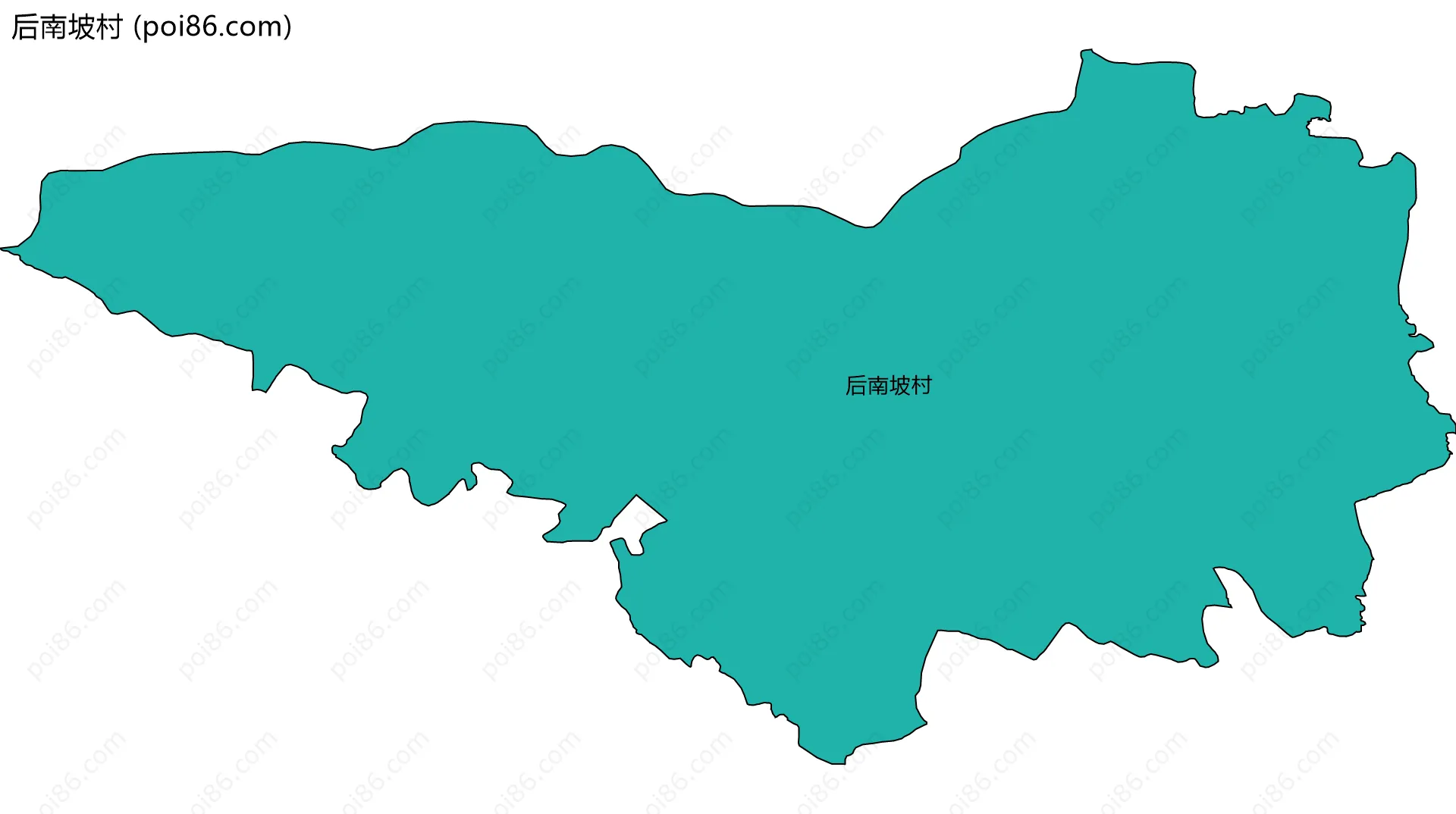 后南坡村边界地图