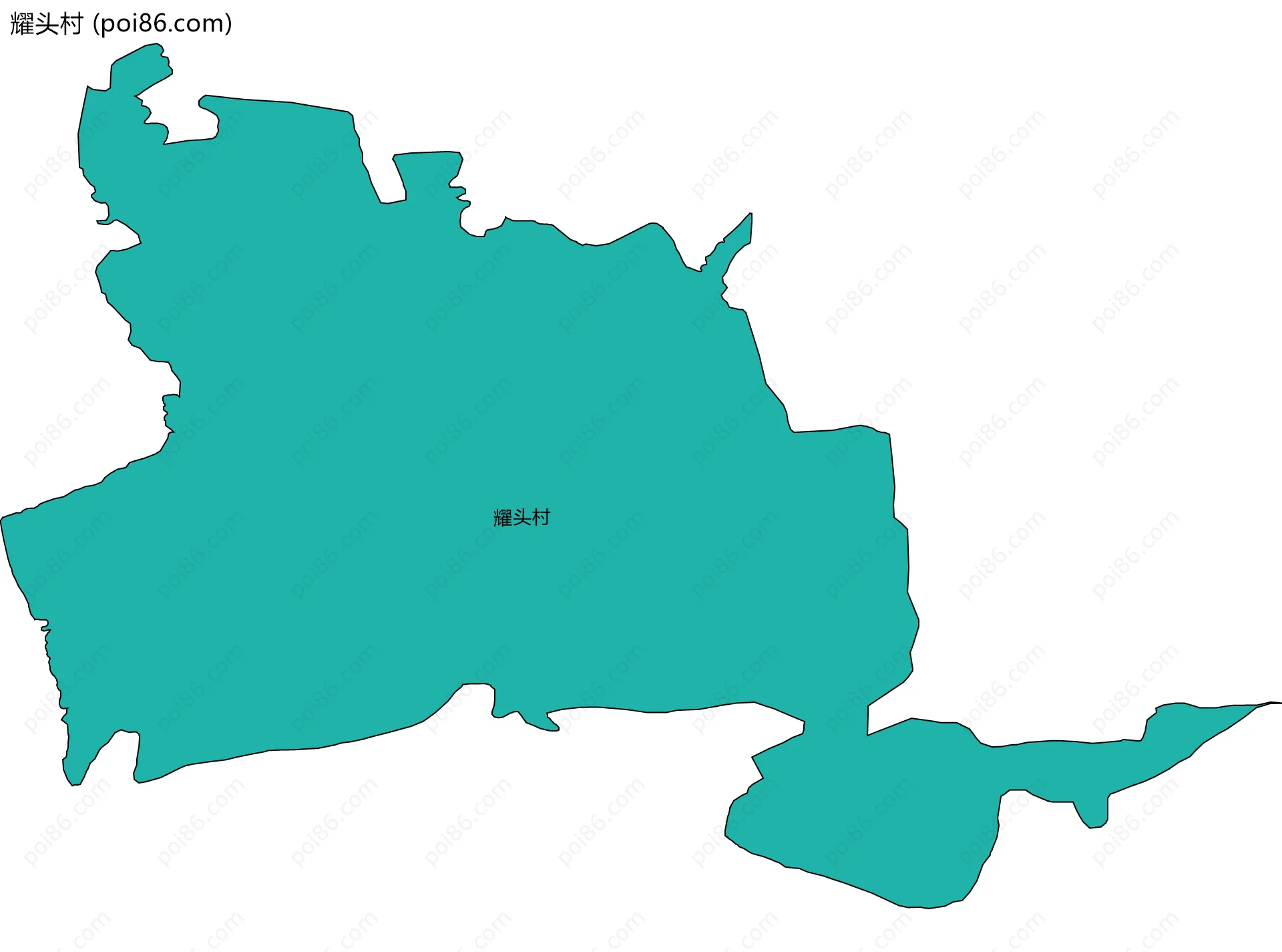 耀头村边界地图
