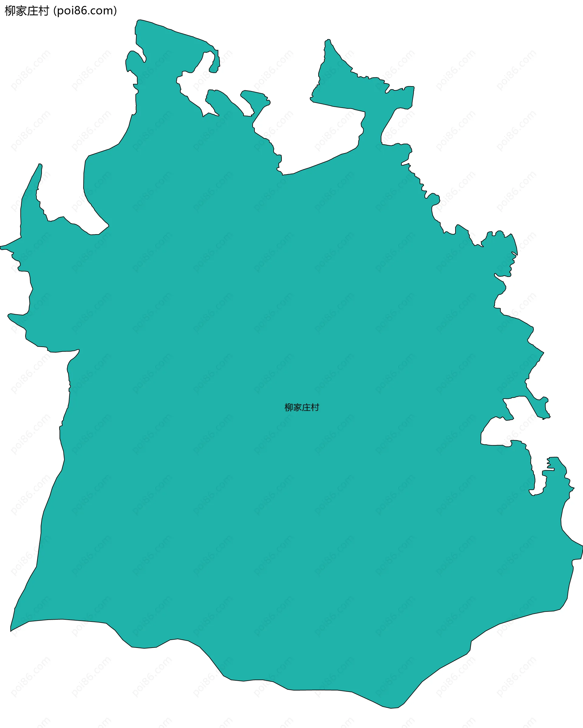 柳家庄村边界地图