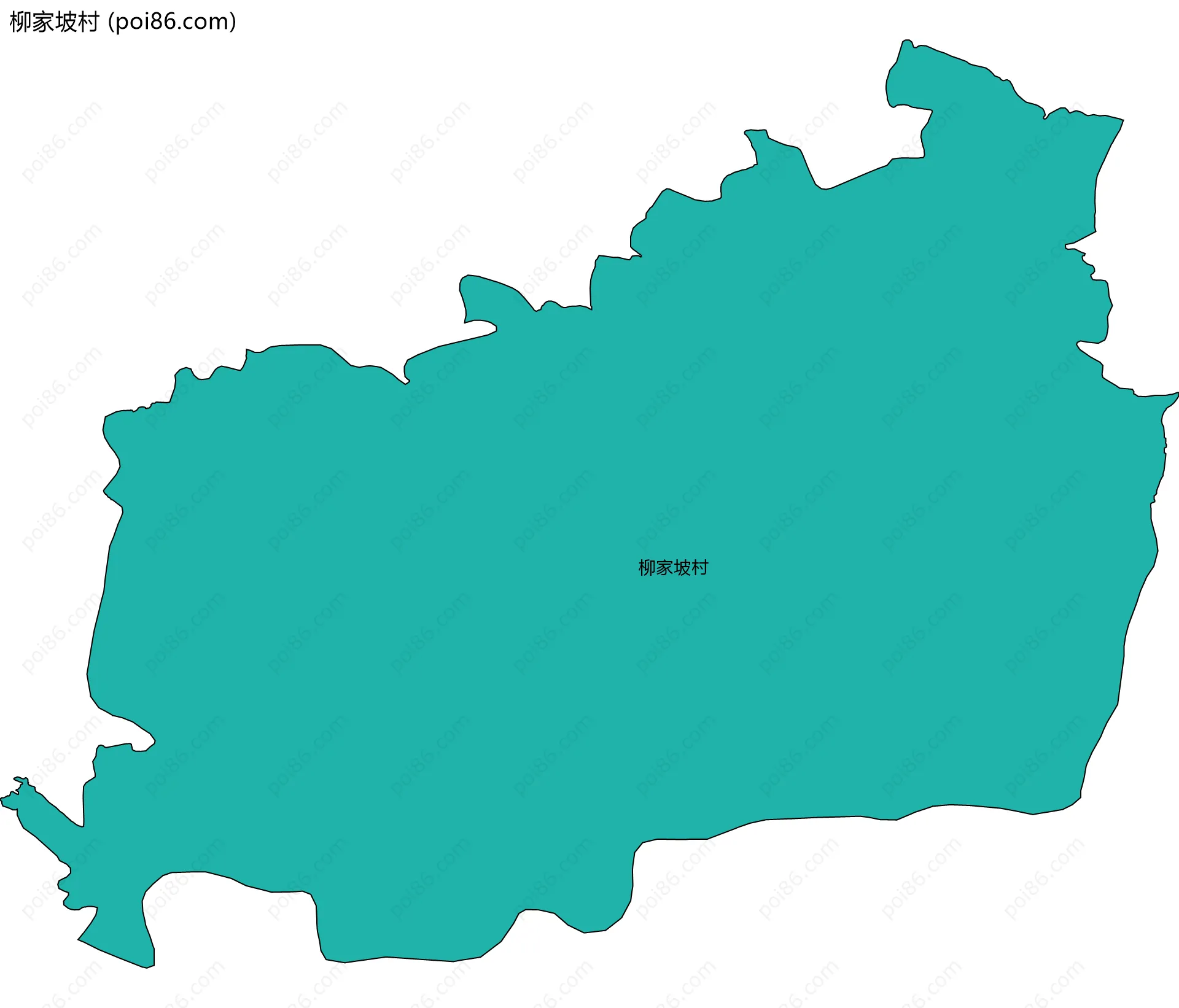 柳家坡村边界地图