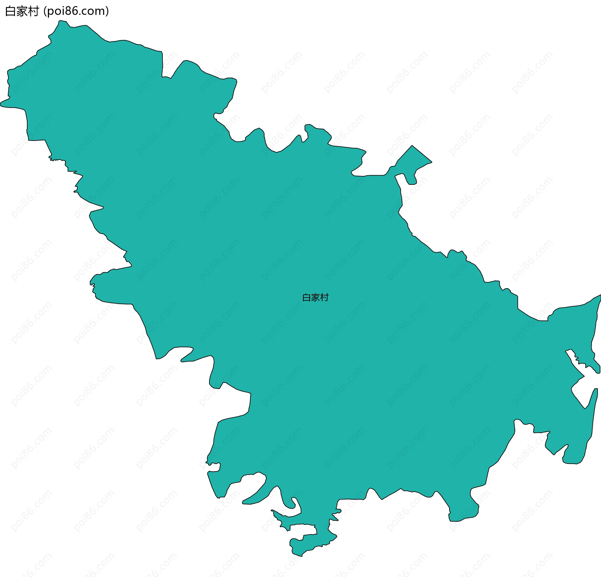 白家村边界地图
