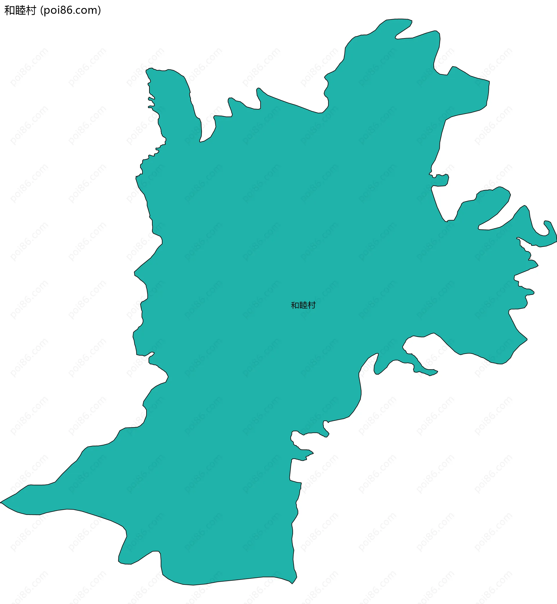 和睦村边界地图