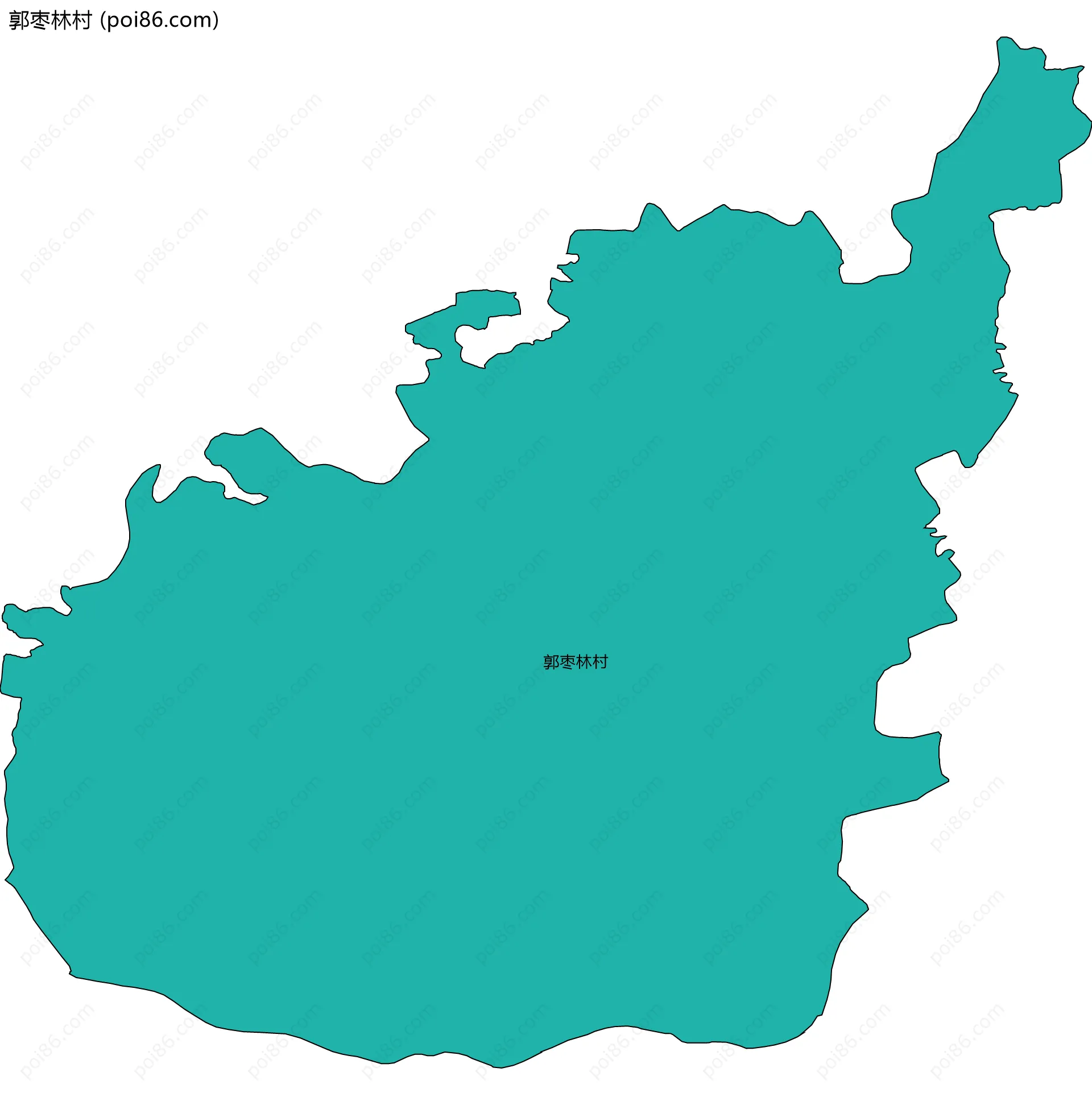 郭枣林村边界地图