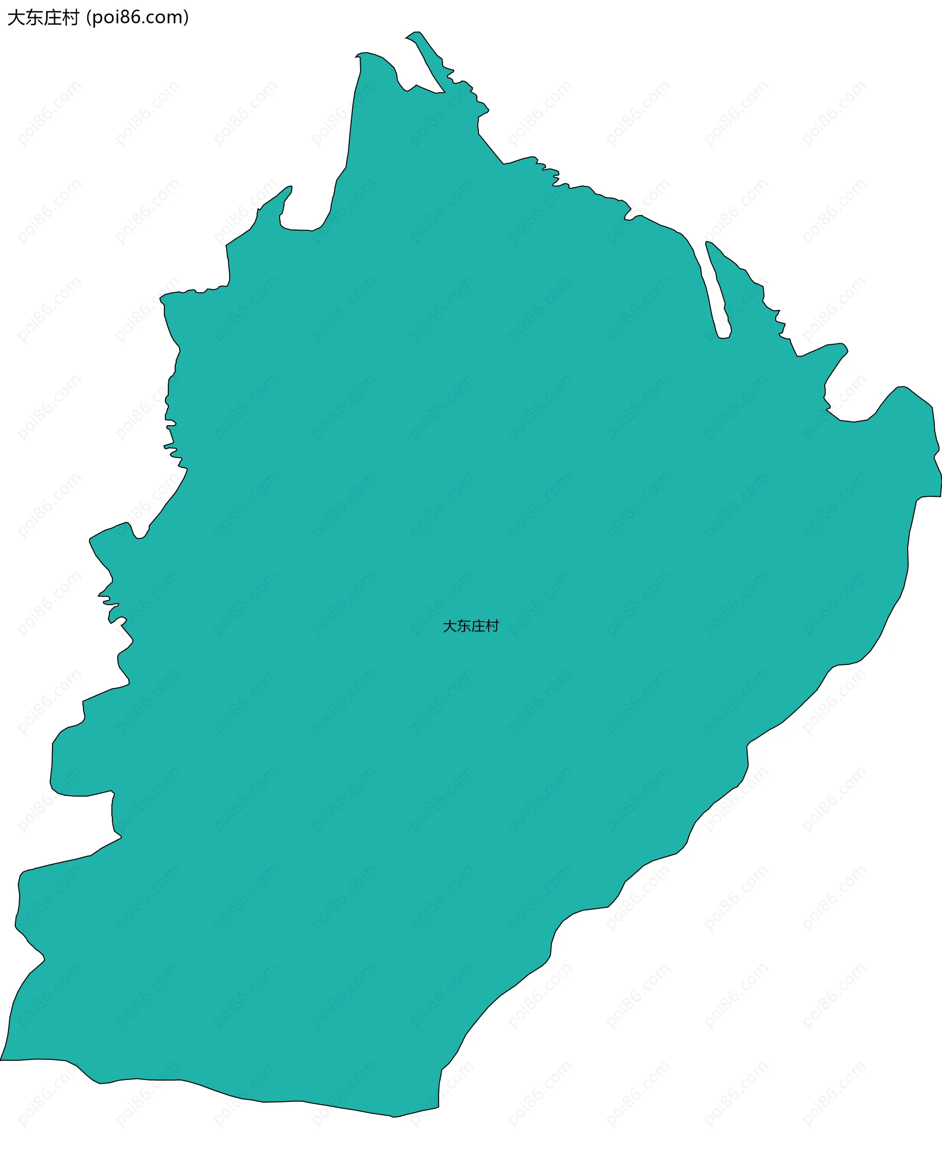 大东庄村边界地图