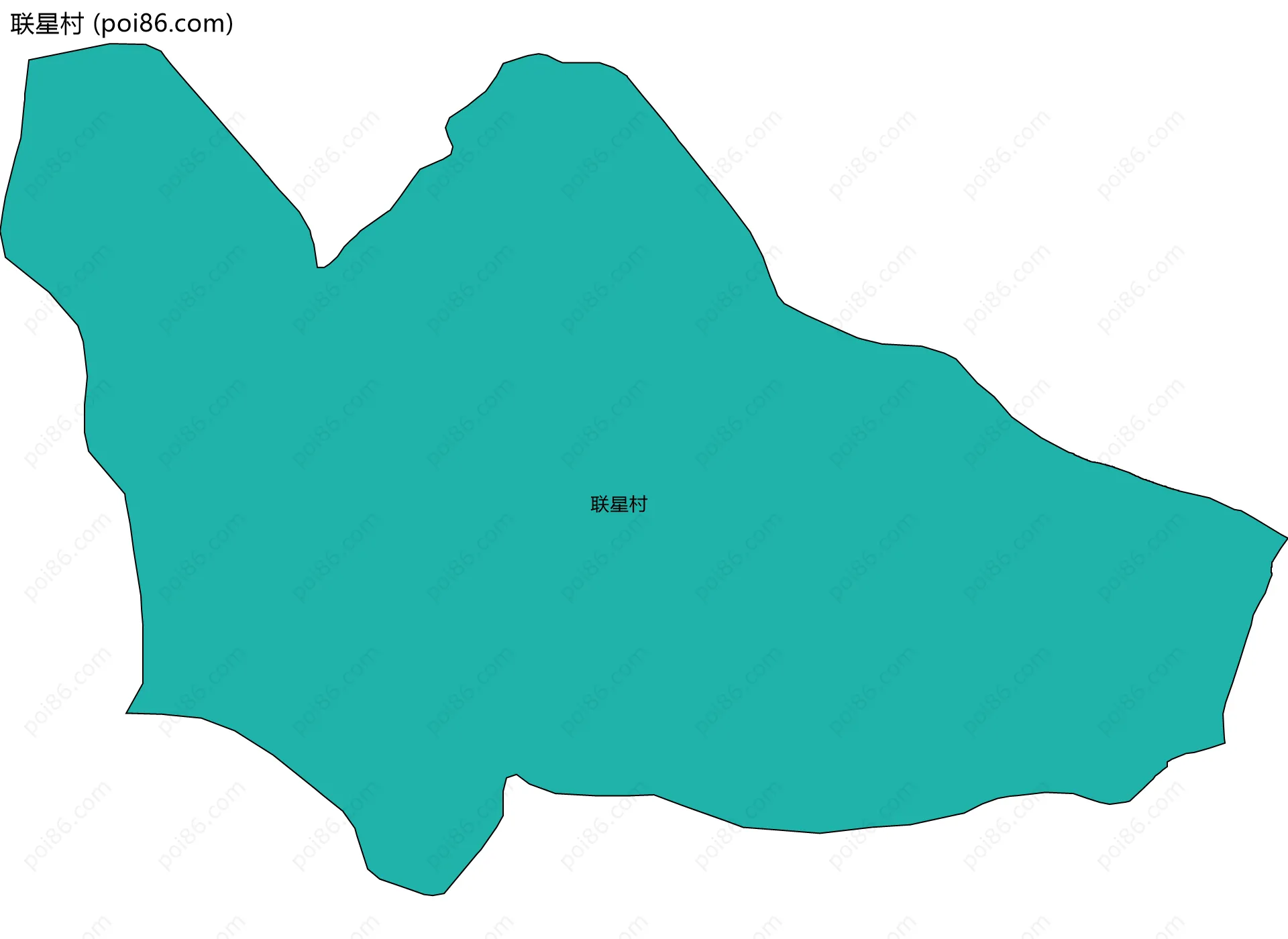 联星村边界地图