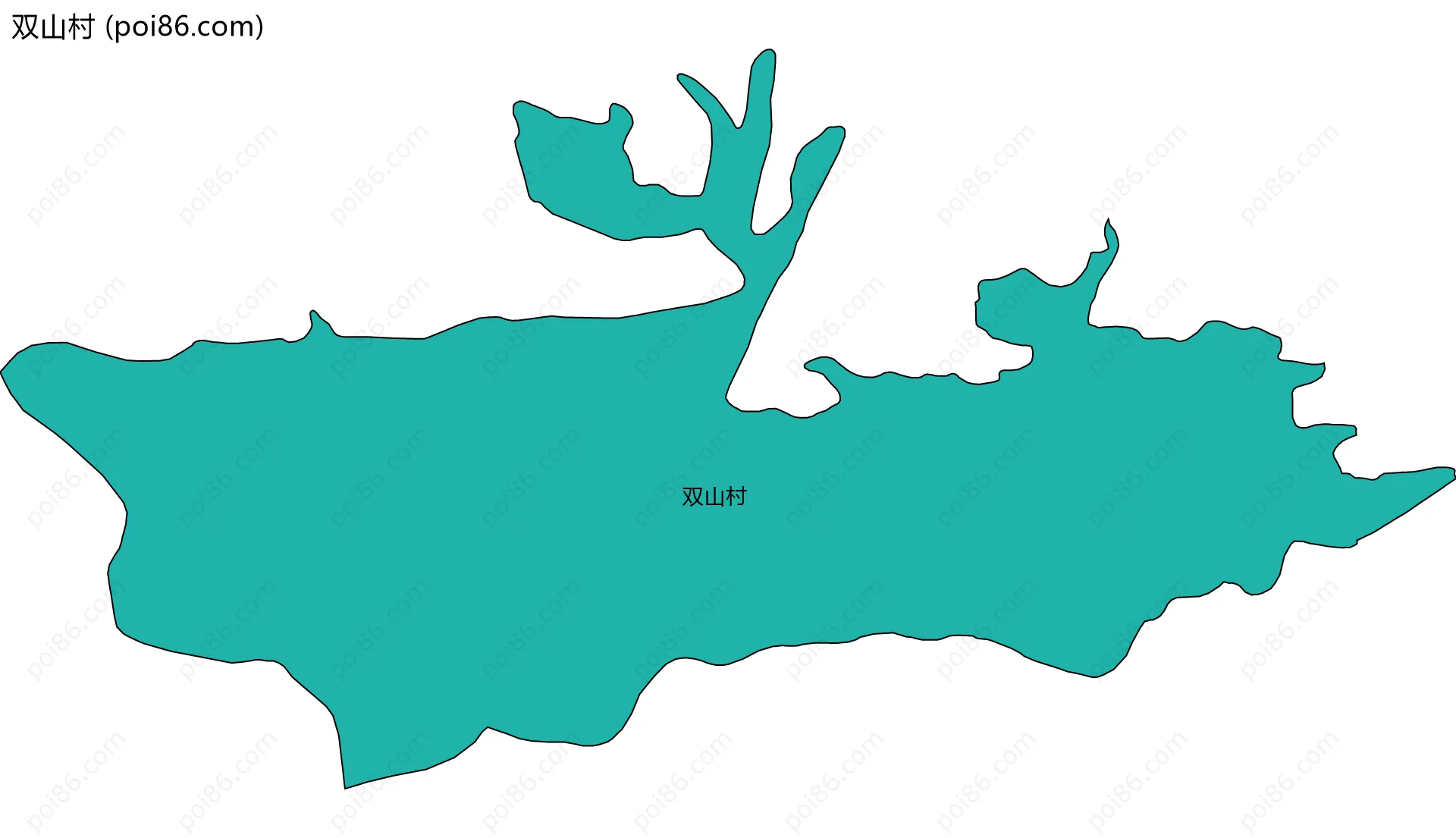 双山村边界地图