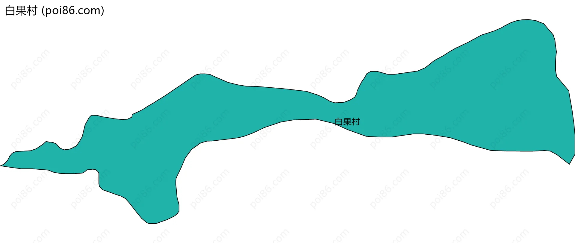 白果村边界地图