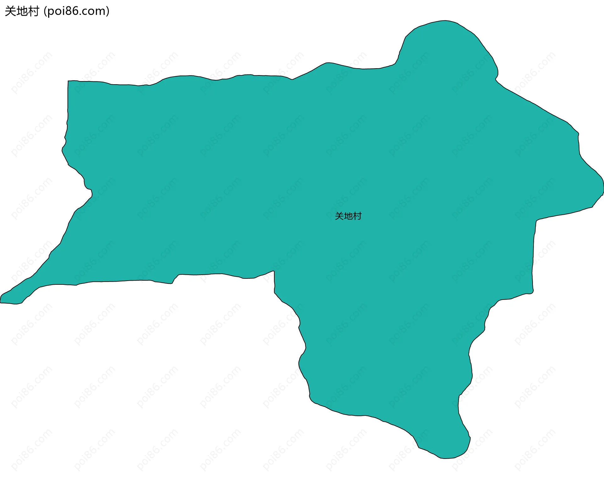 关地村边界地图