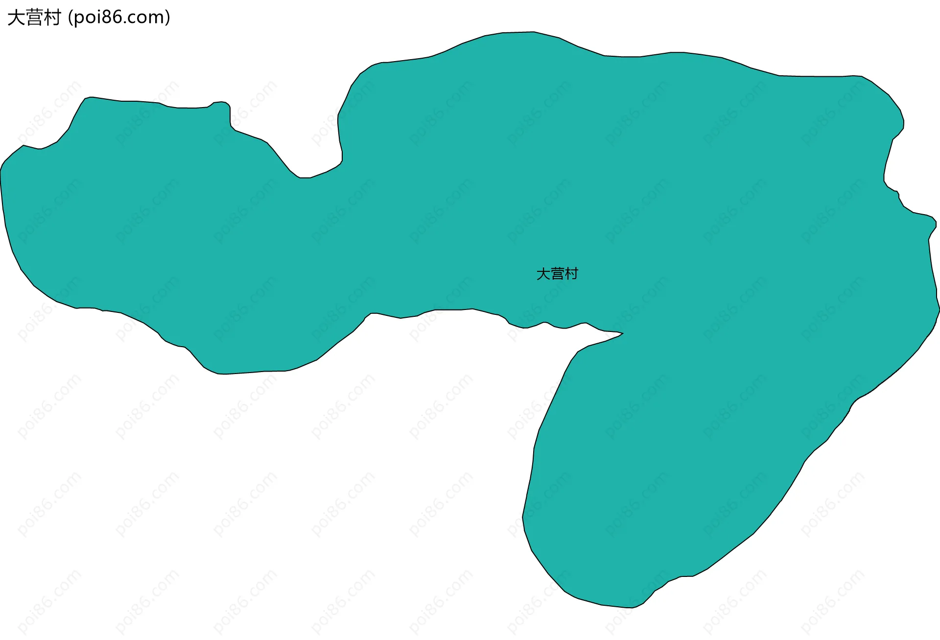大营村边界地图