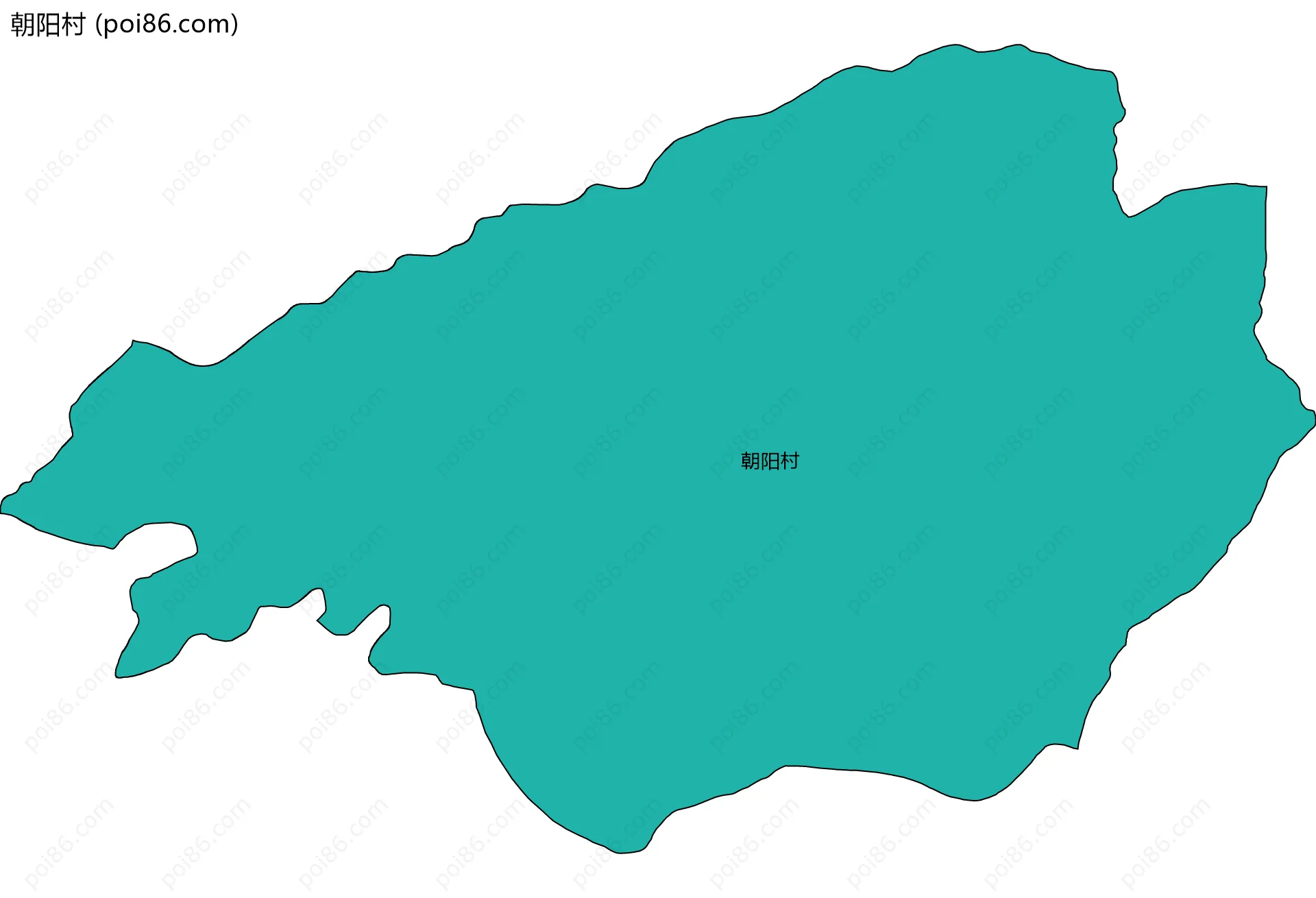 朝阳村边界地图