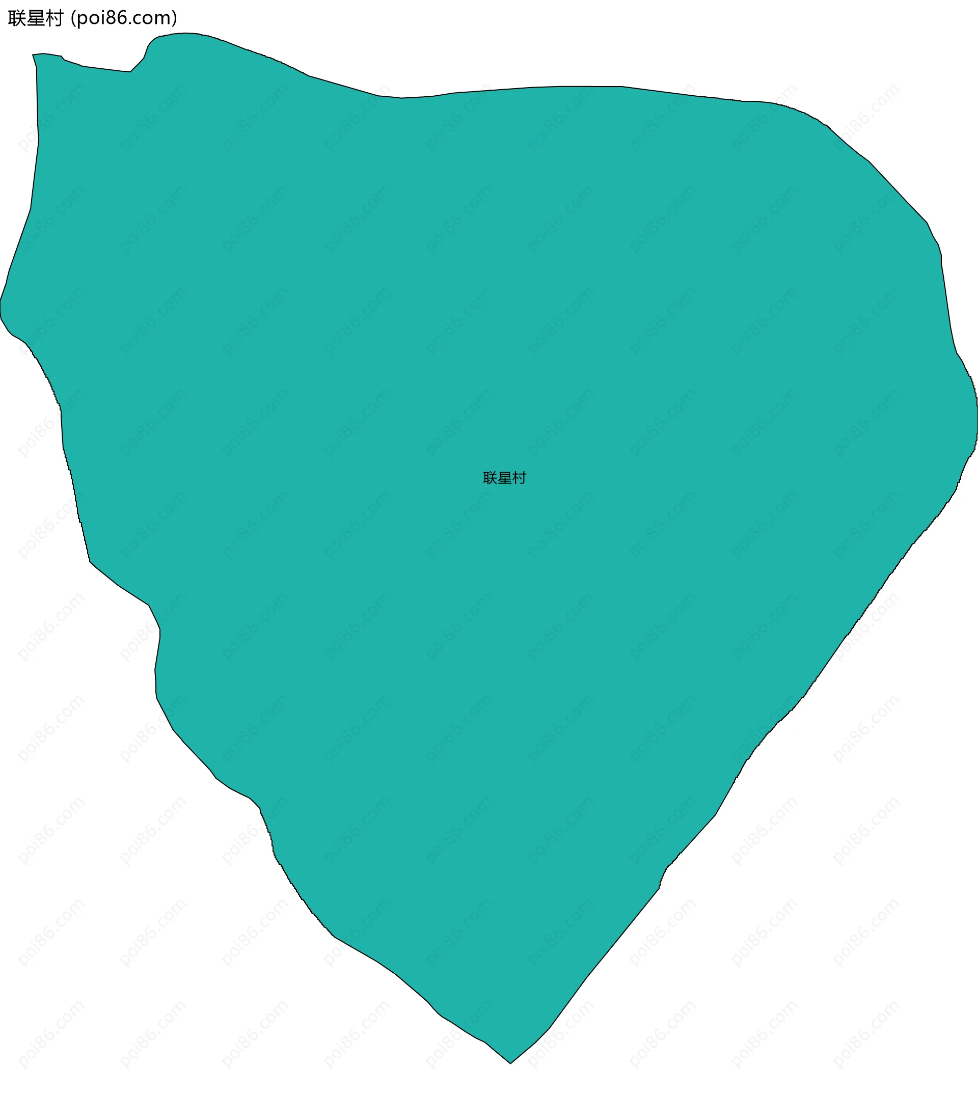 联星村边界地图