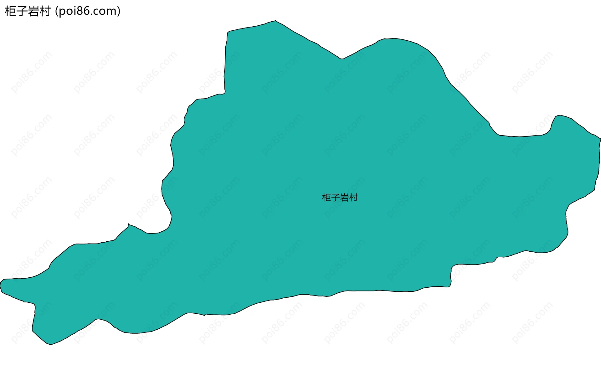 柜子岩村边界地图