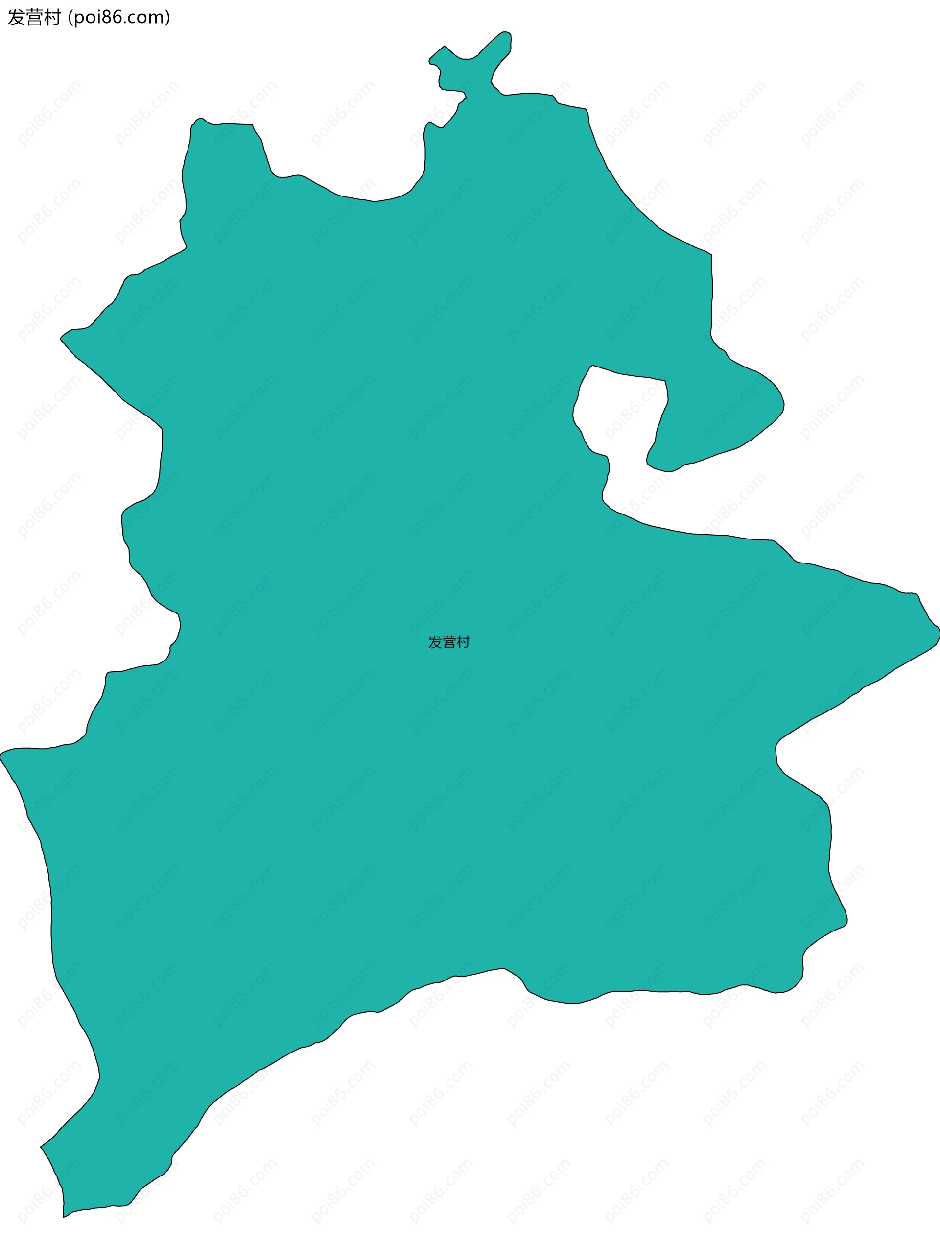发营村边界地图