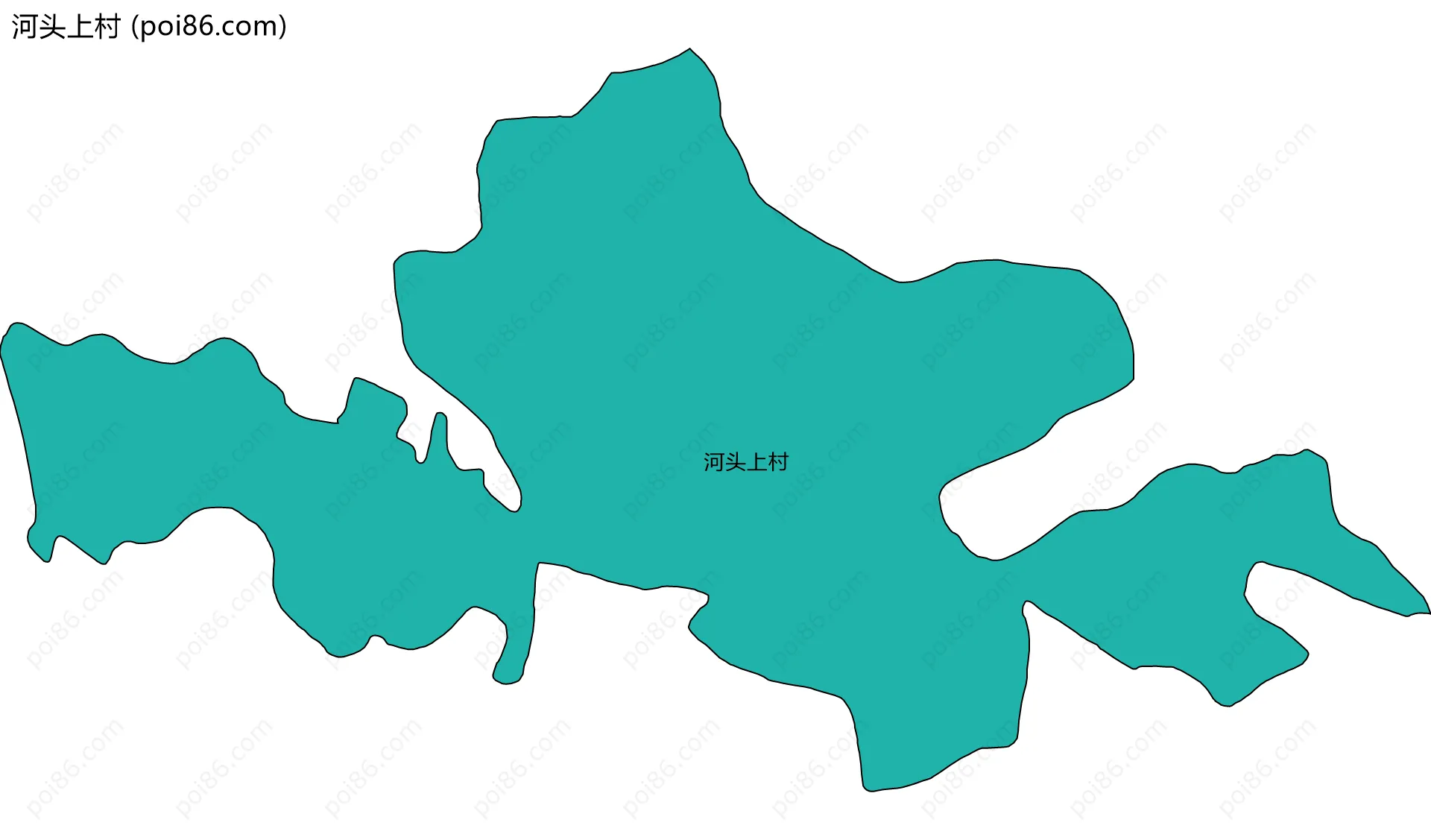 河头上村边界地图