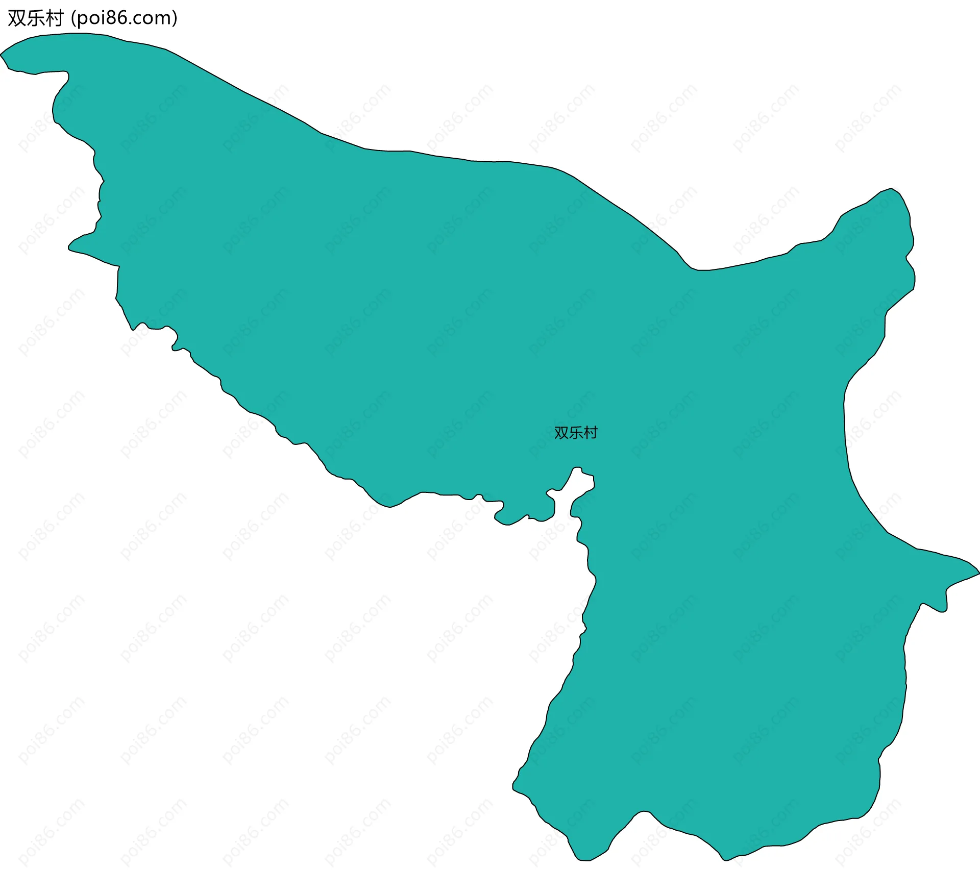 双乐村边界地图