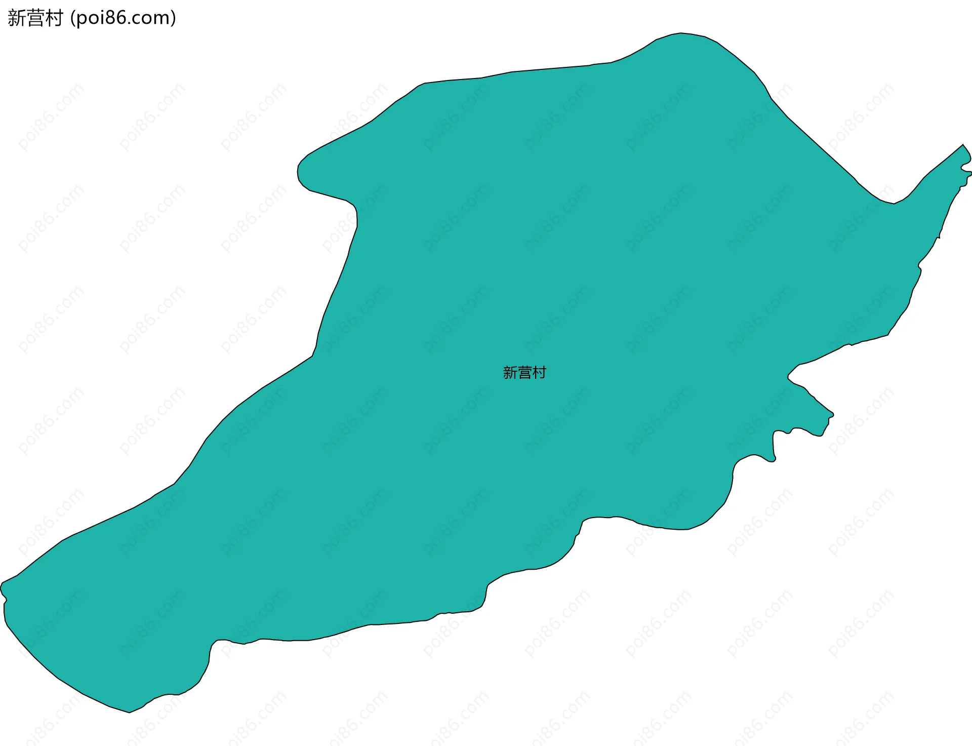 新营村边界地图
