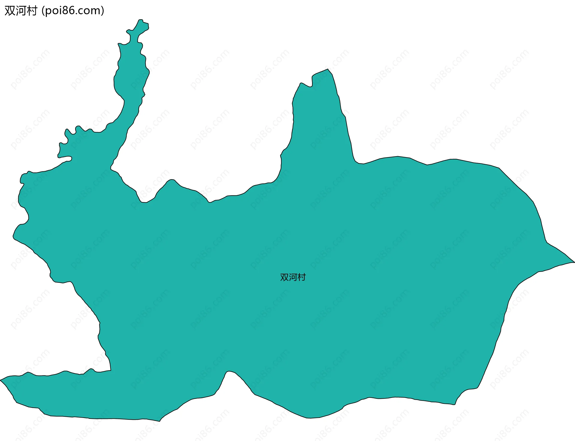 双河村边界地图